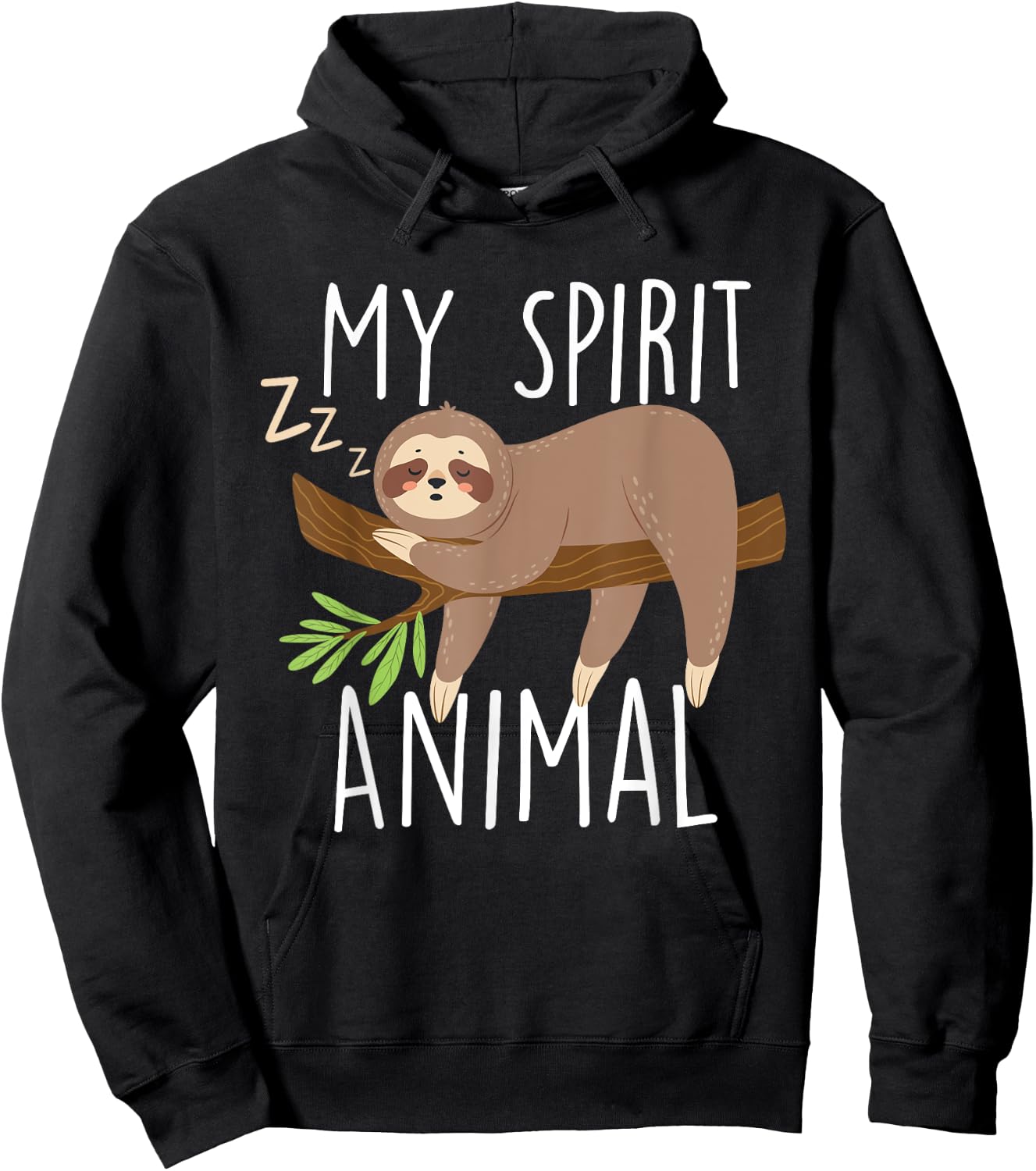 My Spirit Animal - Sleeping Sloth Zookeeper Environmentalist Hoodie - Hoodie | Black