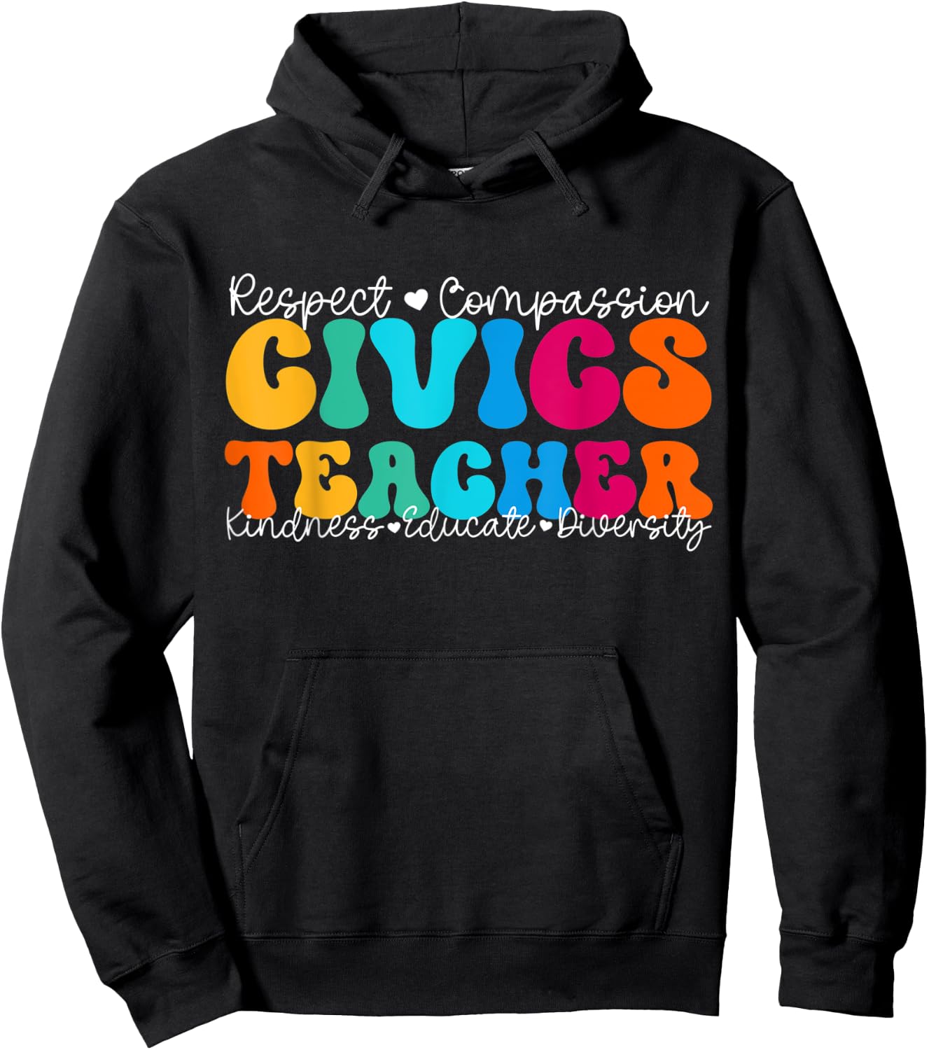 Civics Teacher Appreciation Week Back to School Women Kids Hoodie - Hoodie | Black