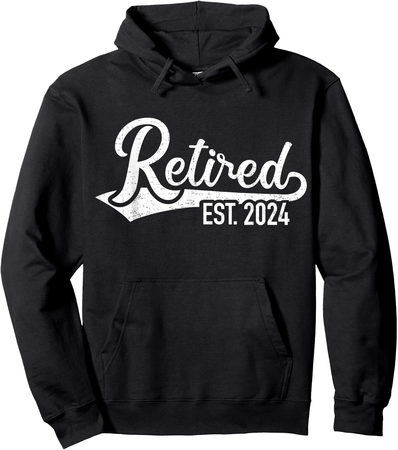 Retired 2024 for coworker retirement and pensioner Hoodie - Hoodie | Black