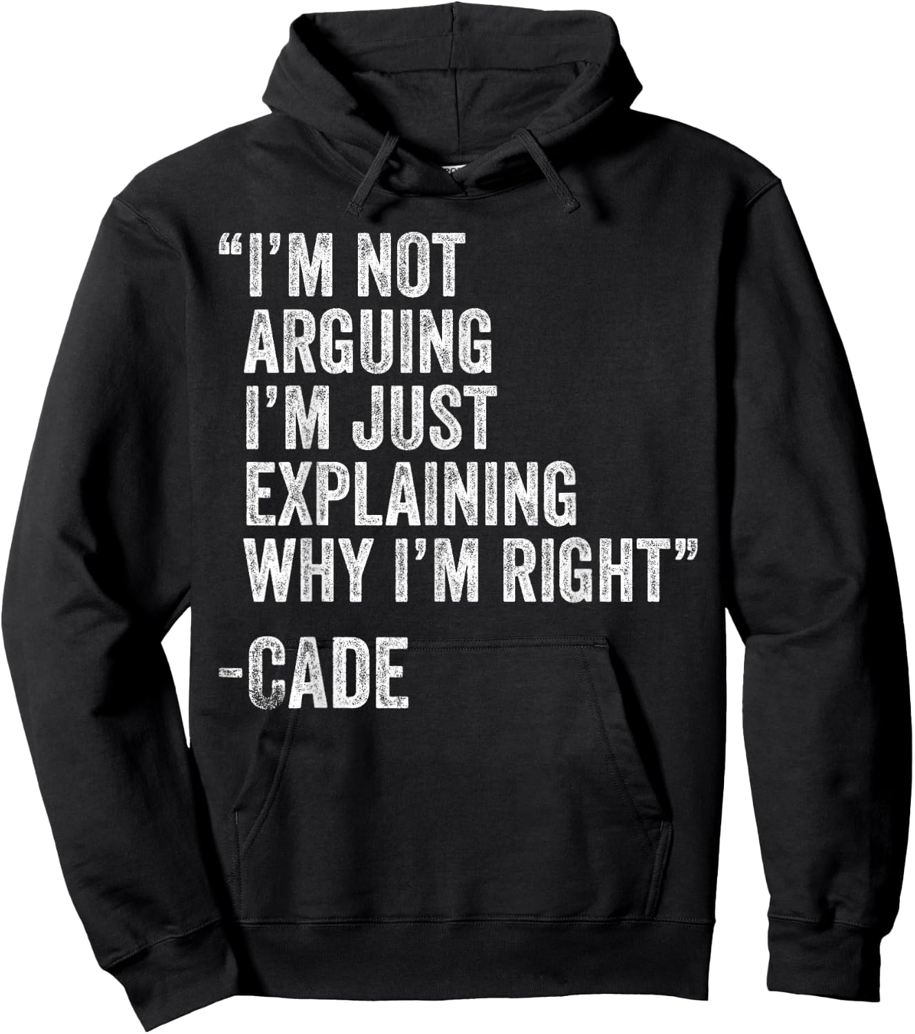 Cade Quote Funny Birthday Custom Name Idea Engineer Hoodie - Hoodie | Black