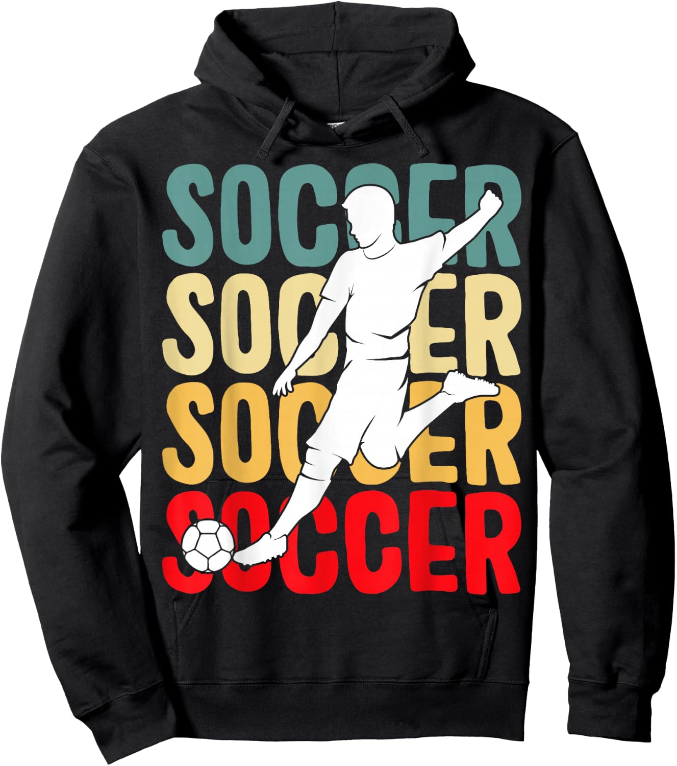 Soccer Boys Men Kids Hoodie - Hoodie | Black