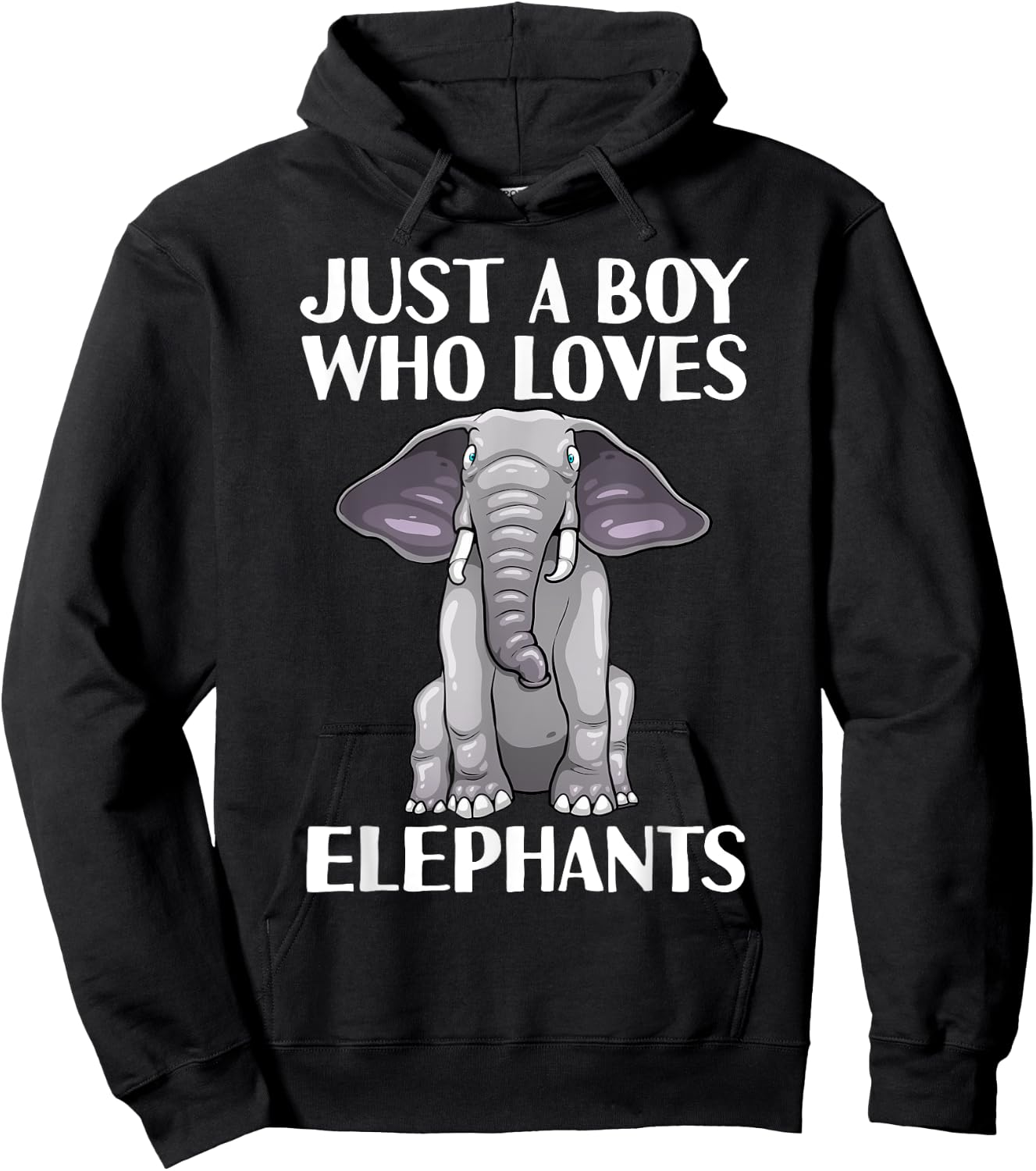 Cool Elephant For Boys Kids Save Animals Safari Africa Zoo Hoodie - Hoodie | Black