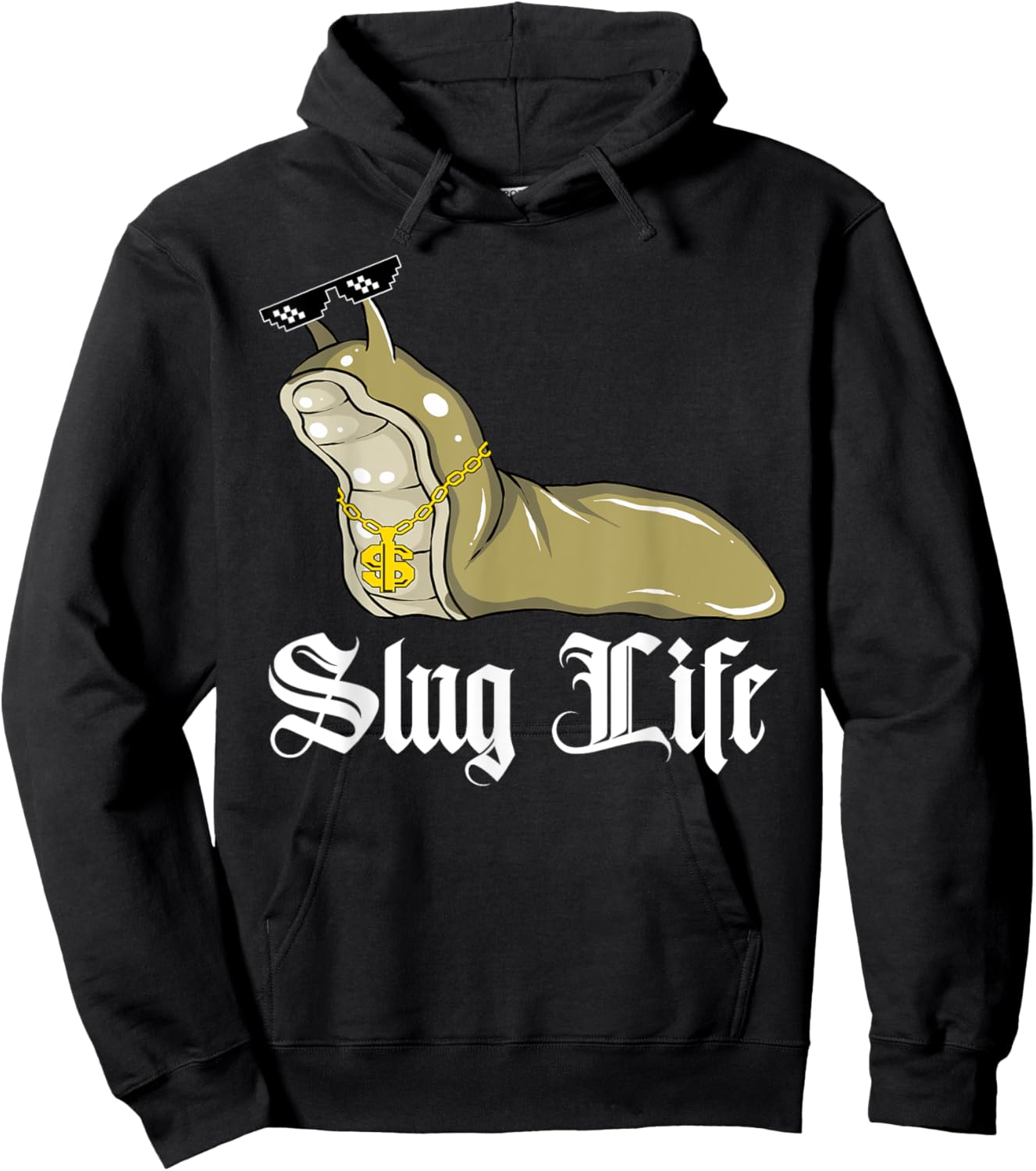 Funny Meme Slug Life Hoodie - Hoodie | Black
