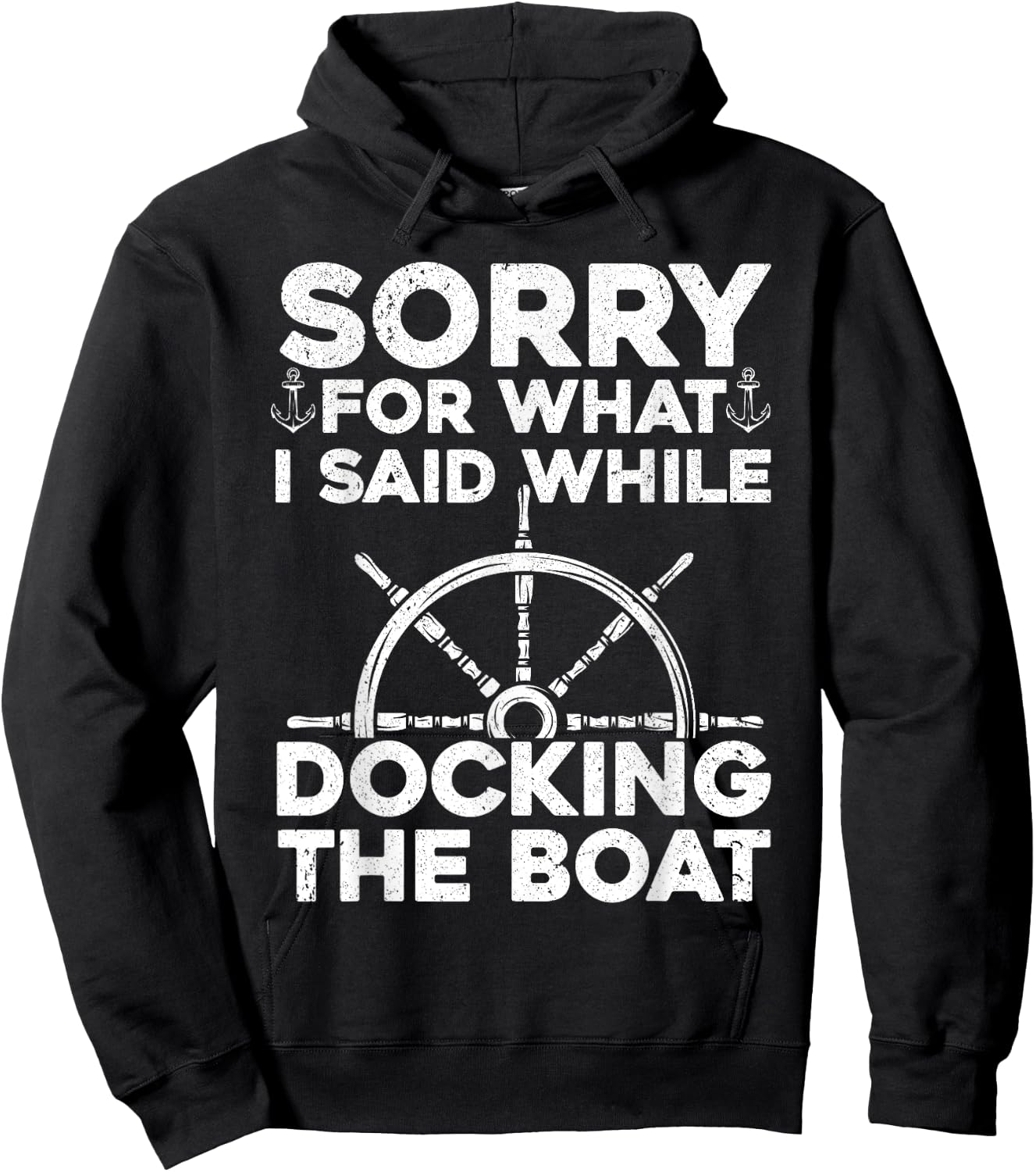 Funny Boating Women Docking The Boat Captain Boater Hoodie - Hoodie | Black