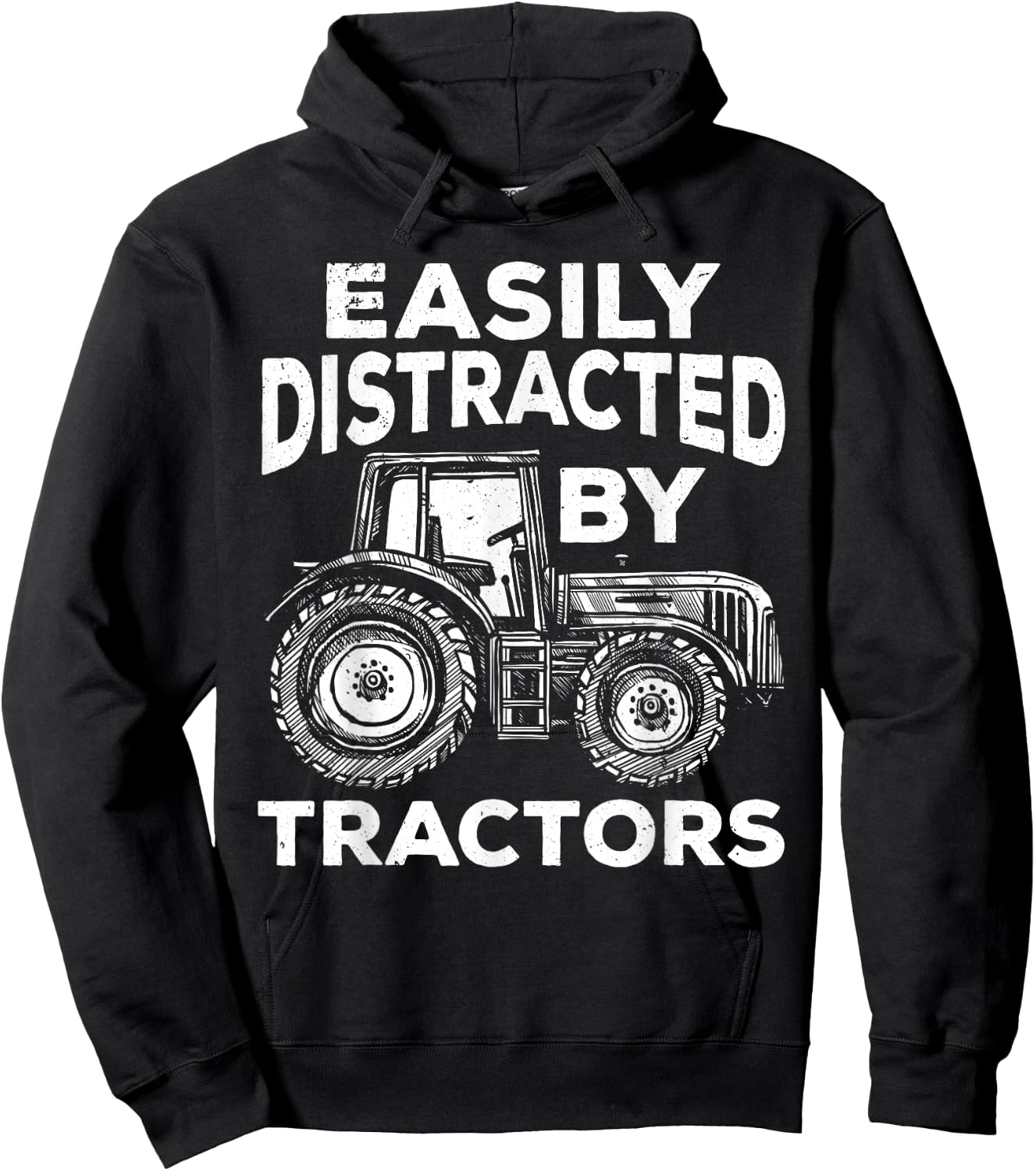 Tractor Art Women Farming Agriculture Farmer Truck Hoodie - Hoodie | Black
