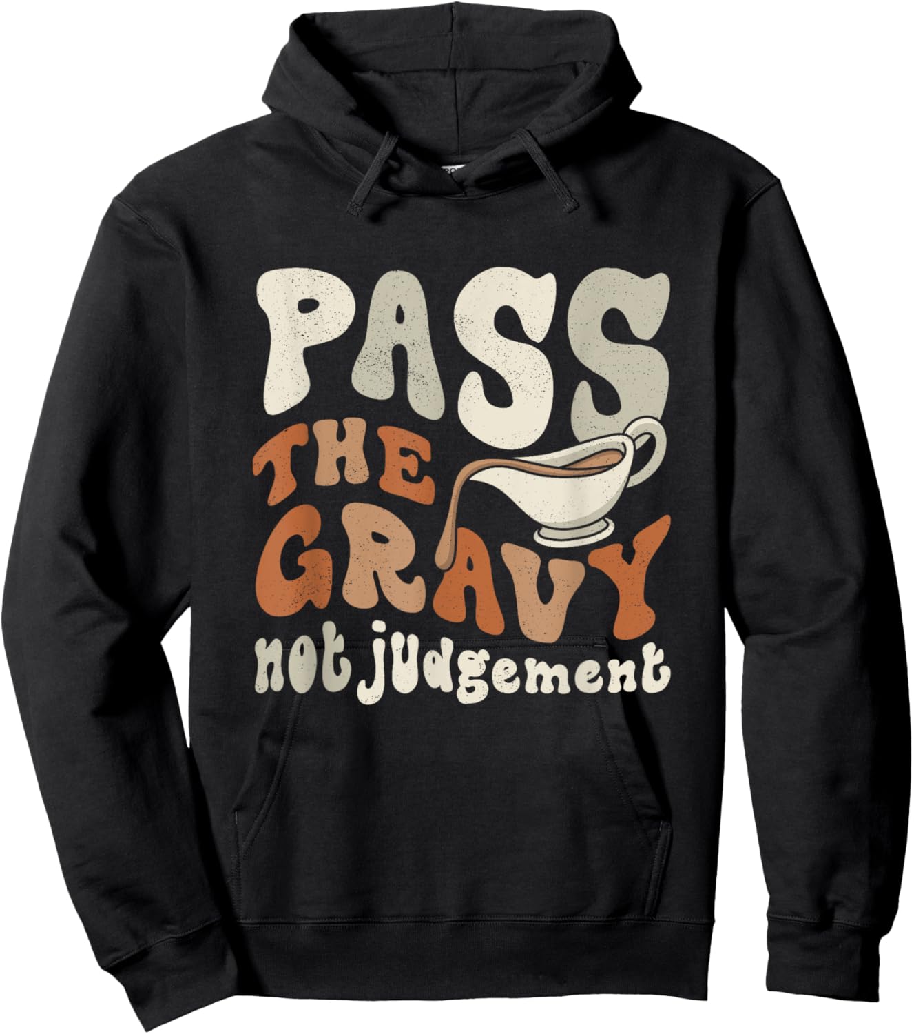 Funny Pass The Gravy Thanksgiving Hoodie - Hoodie | Black