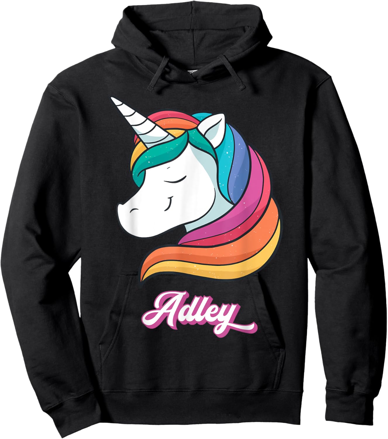 Adley Merch Unicorn Design Hoodie - Hoodie | Black