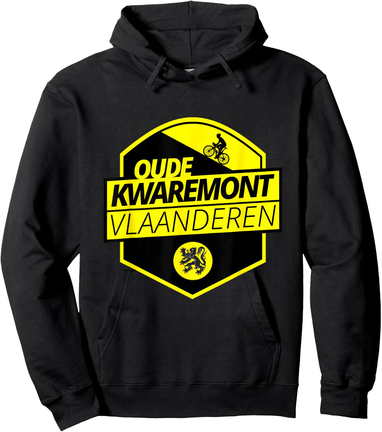 Oude Kwaremont Cycling In Flanders Belgium Cobbled Climb Hoodie - Hoodie | Black