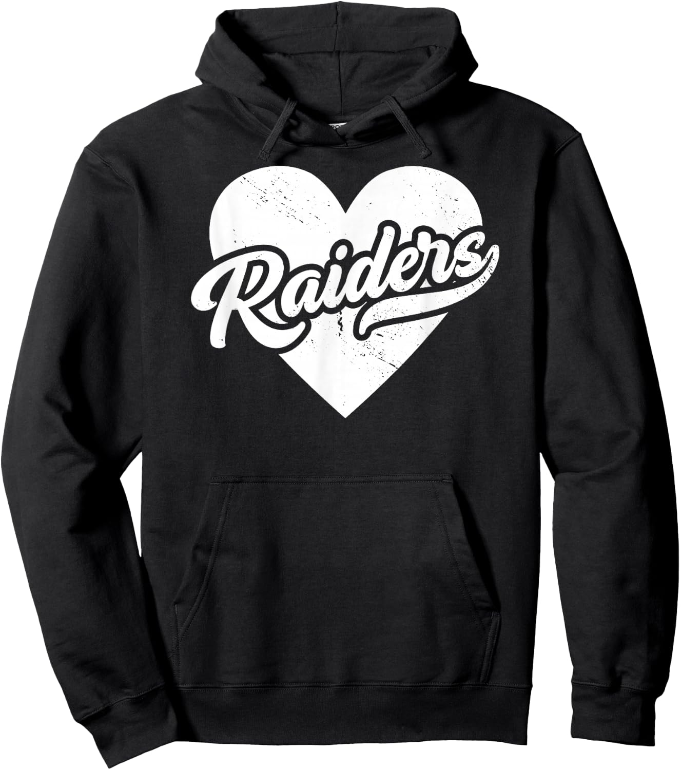 Vintage Raiders School Spirit Go Raiders Love Hoodie - Hoodie | Black