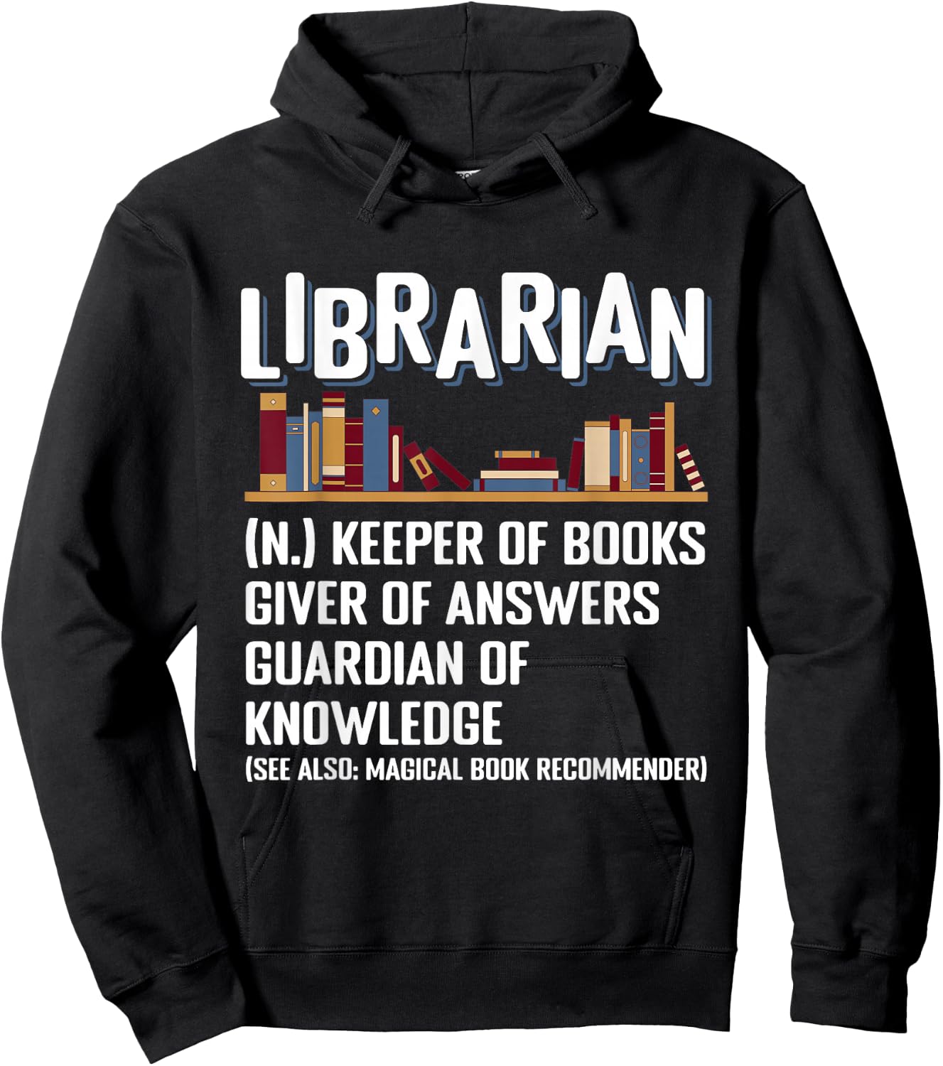 Librarian Definition Librarian Hoodie - Hoodie | Black