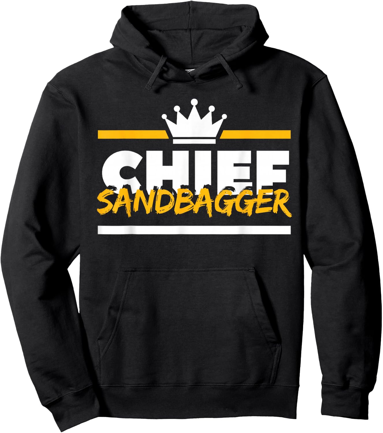 Chief Sandbagger Gag Golf Hoodie - Hoodie | Black