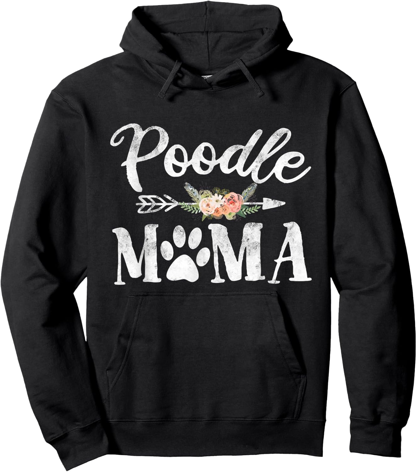Poodle Mama Shirt Poodle Lover Owner - Dog Mom Men Women Kids Hoodie - Hoodie | Black