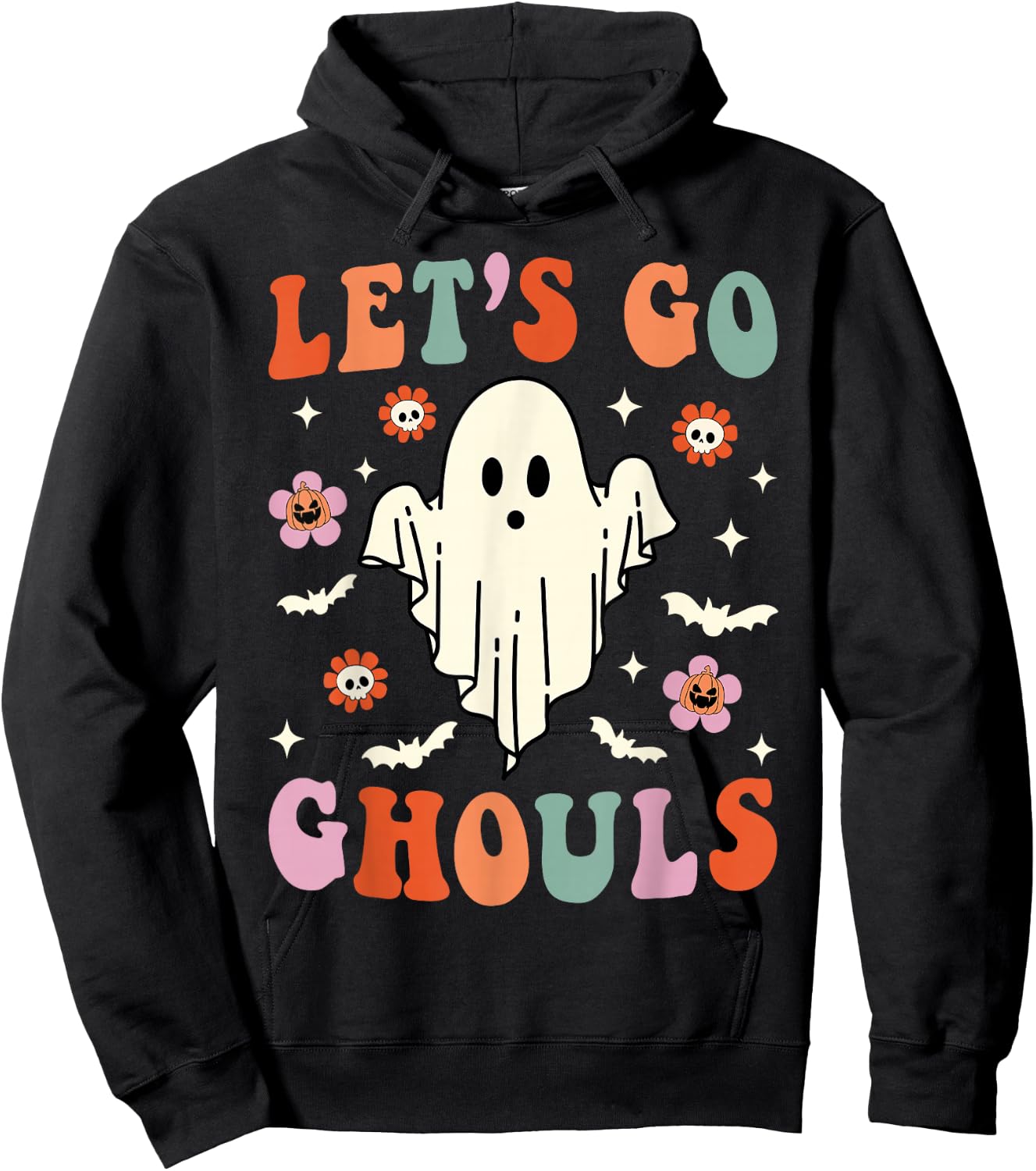 Let's Go Ghouls Ghost Halloween Spooky Bachelorette Hoodie - Hoodie | Black