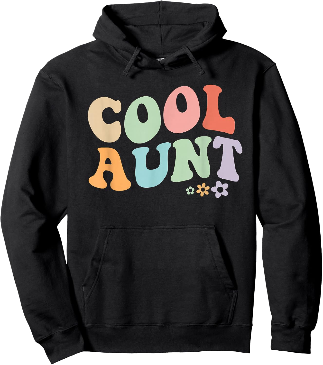 Cool Aunt Vintage Floral Design to Auntie from Niece Small Hoodie - Hoodie | Black