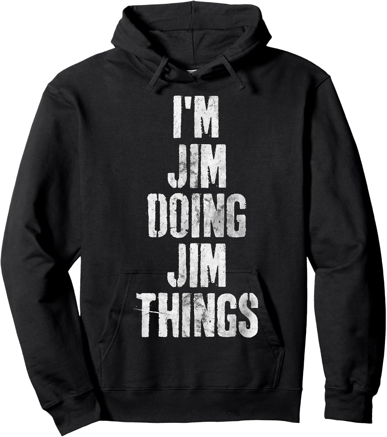I'm Jim Doing Jim Things Shirt Funny Personalized First Name Hoodie - Hoodie | Black