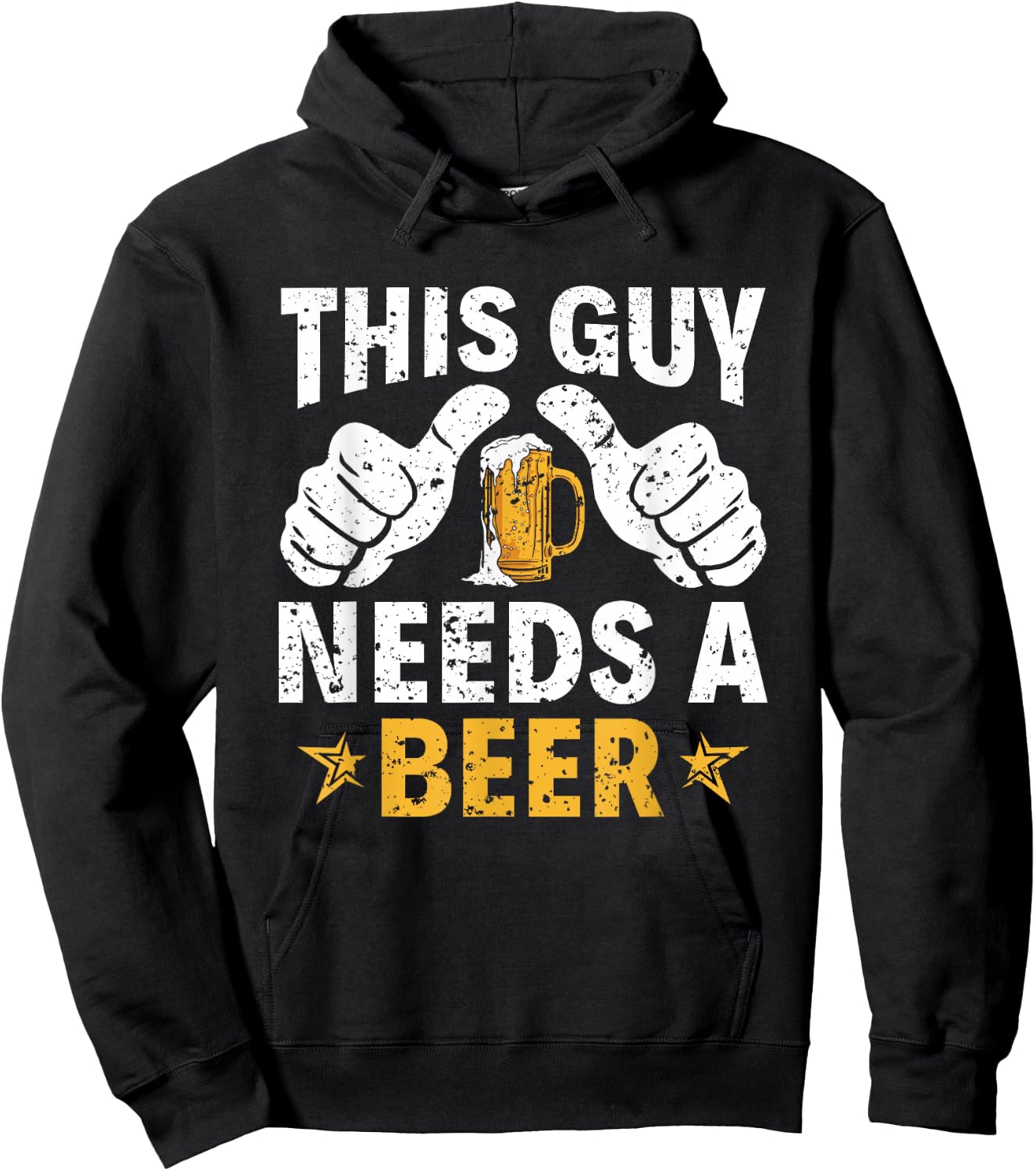 This Type Needs a Beer Funny Beer Drinker Hoodie - Hoodie | Black