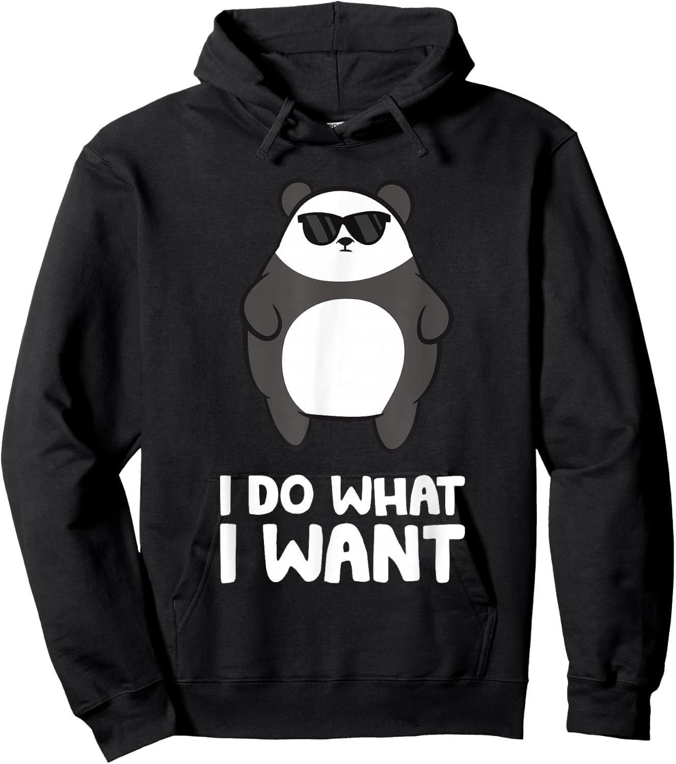 Funny Panda Lover I Do What I Want Funny Panda Hoodie - Hoodie | Black