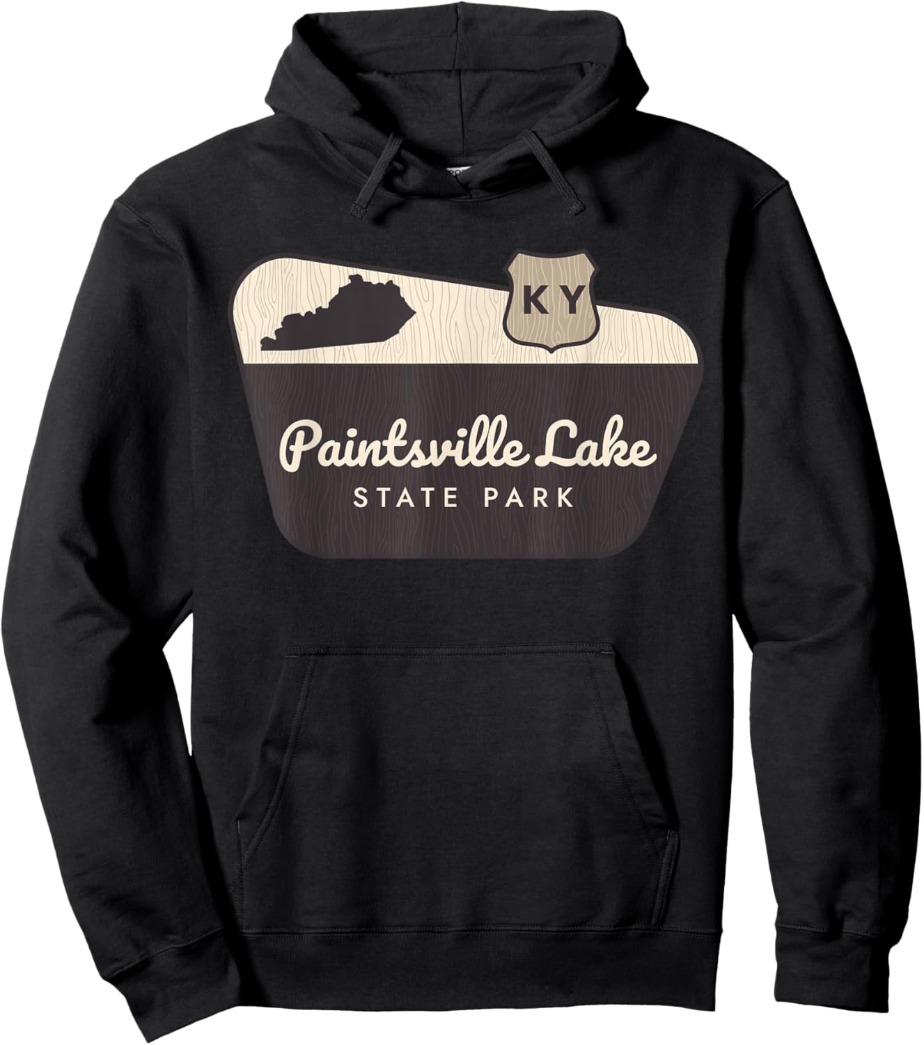 Paintsville Lake State Park Kentucky Welcome Sign Vacation Hoodie - Hoodie | Black