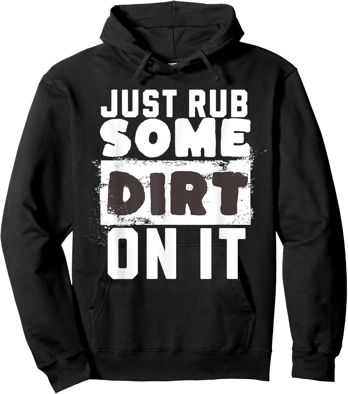 Funny Sports Meme Rub Some Dirt On It for Funny Baseball Dad Hoodie - Hoodie | Black