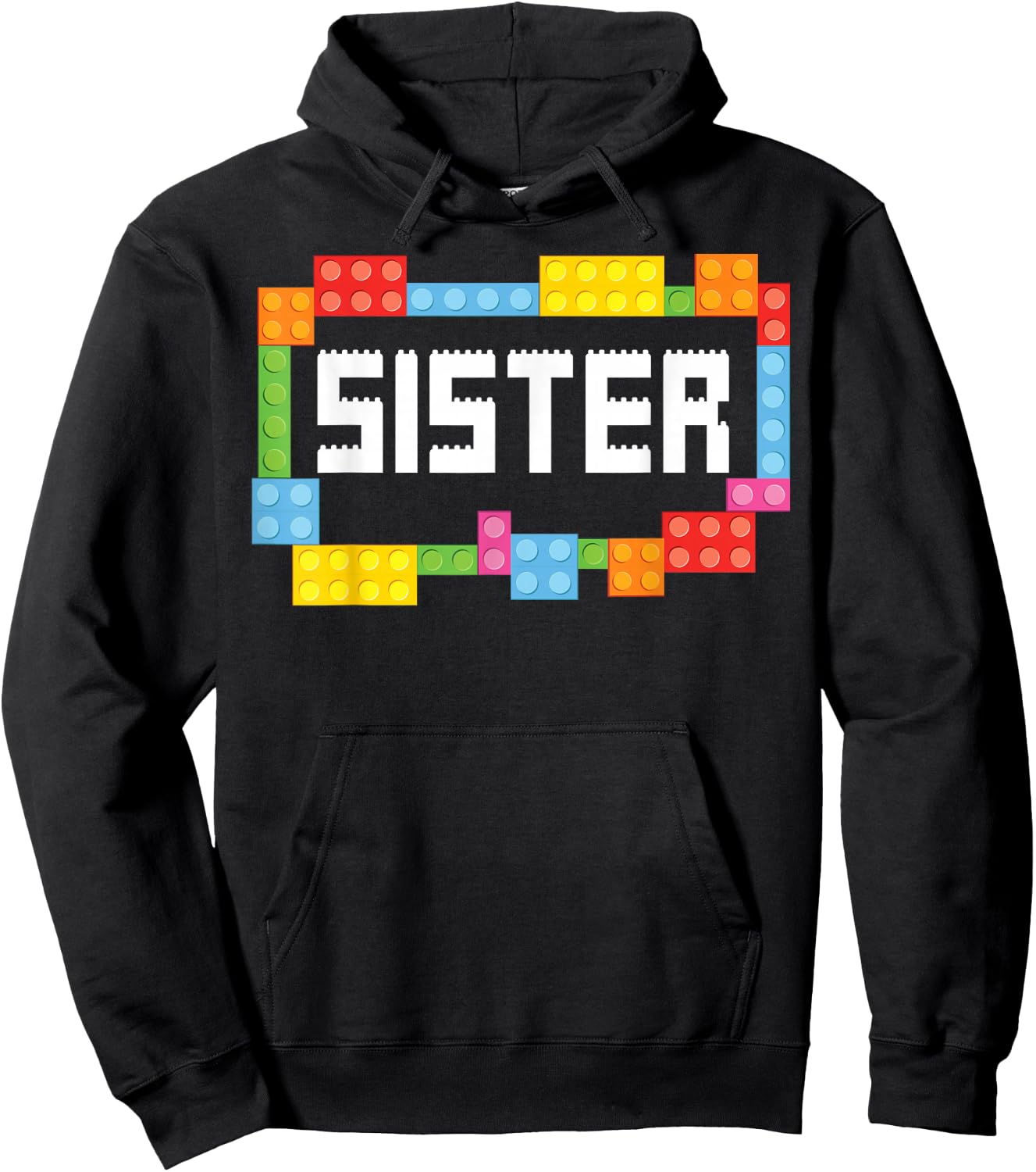 Master builder Sister Bricks Blocks Building Family Set Hoodie - Hoodie | Black