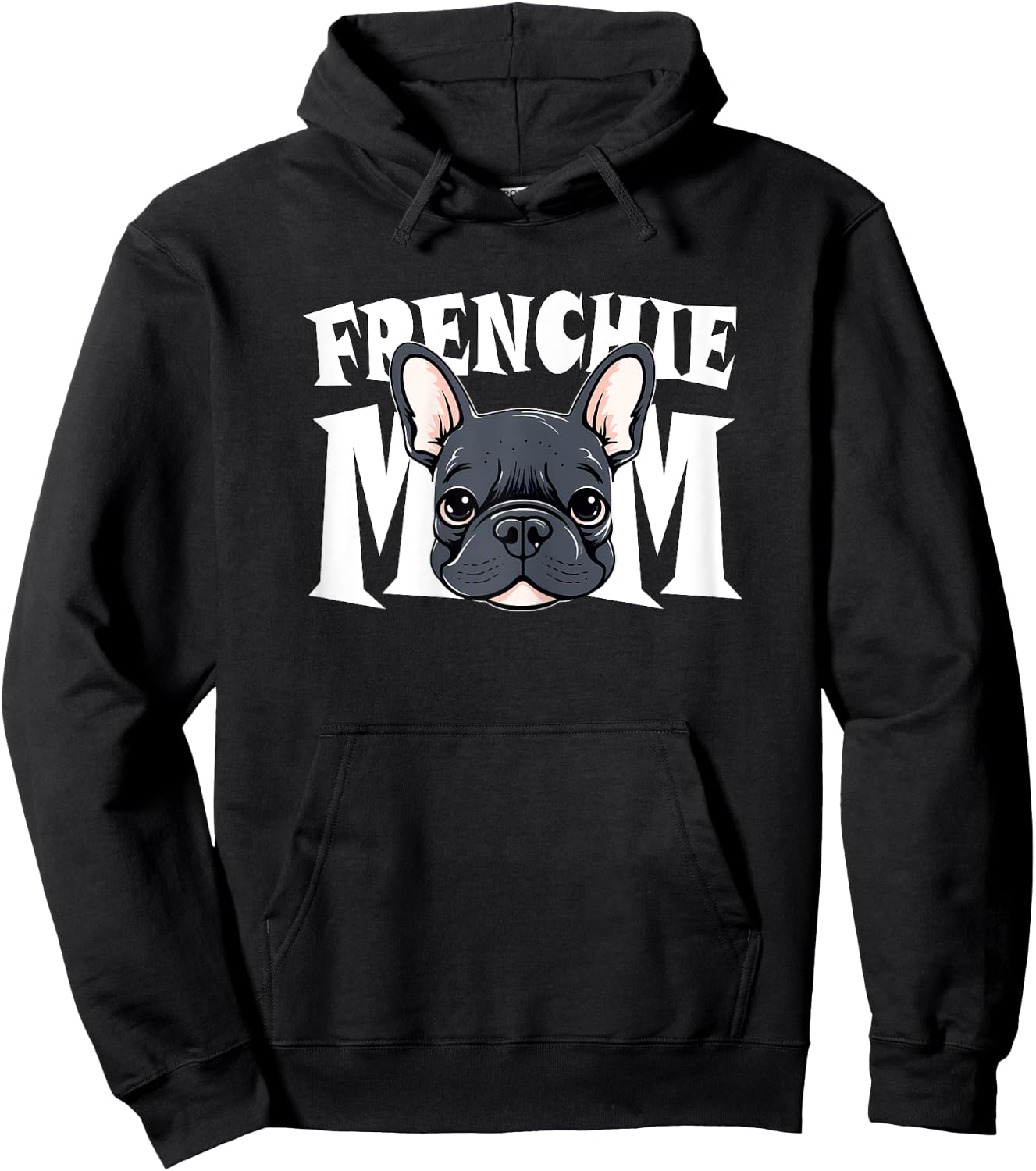 Frenchie Mom Cute French Bulldog Momma Puppy Dog Women's Hoodie - Hoodie | Black