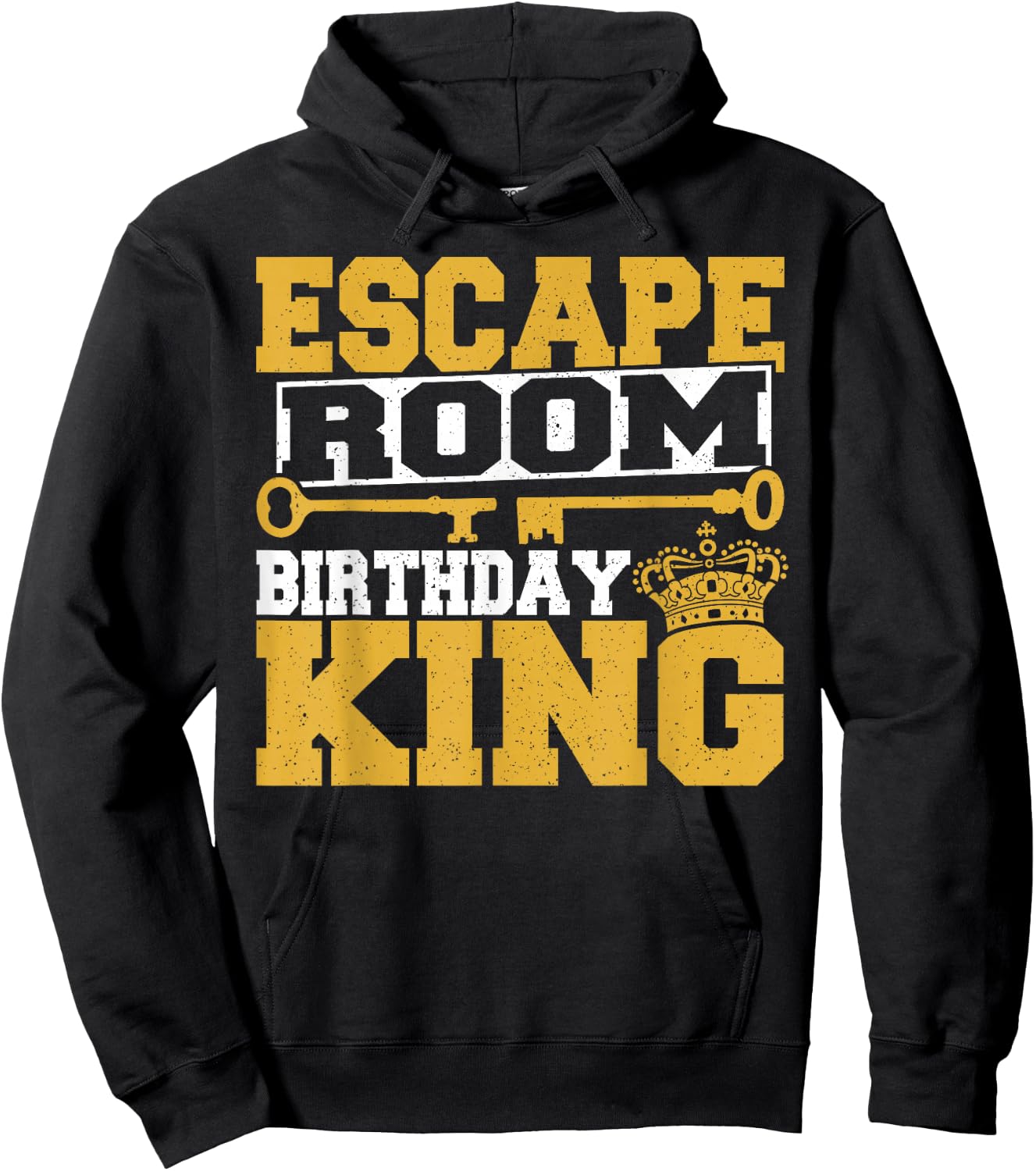 Men Mystery Challenge Escaped Room Birthday King Party Lover Hoodie - Hoodie | Black