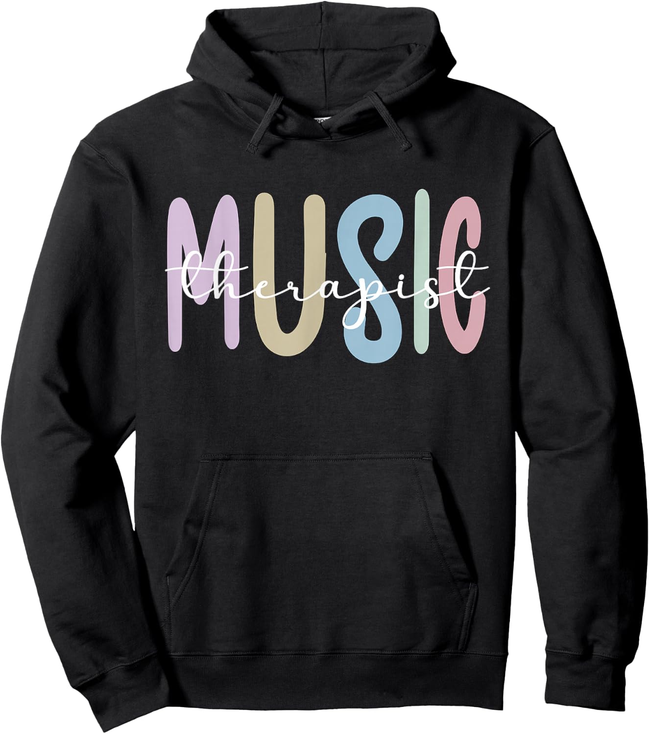 Music Therapist Appreciation Music Therapy Hoodie - Hoodie | Black