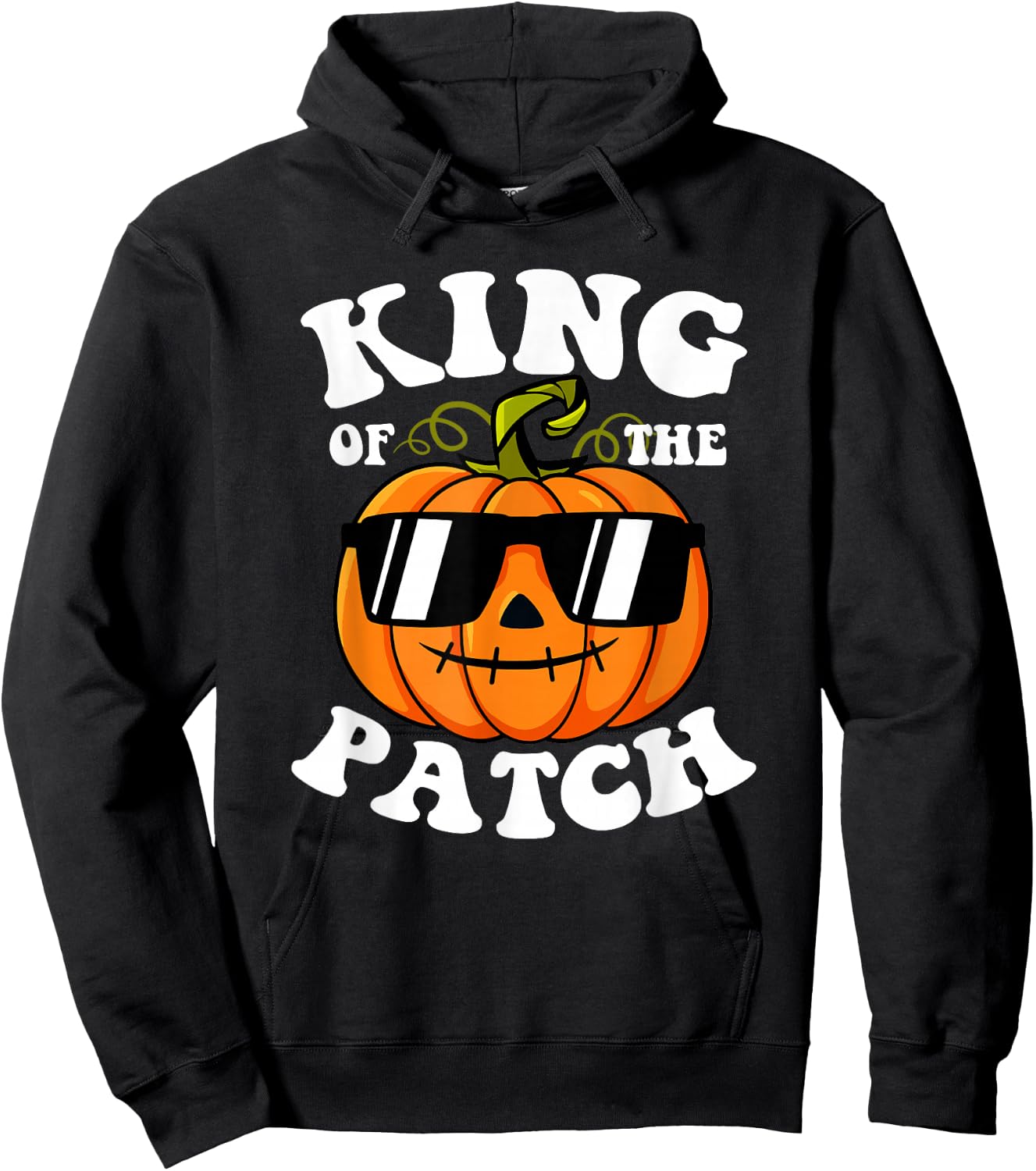 Pumpkin King Of The Patch Shirt Funny Halloween Family Hoodie - Hoodie | Black