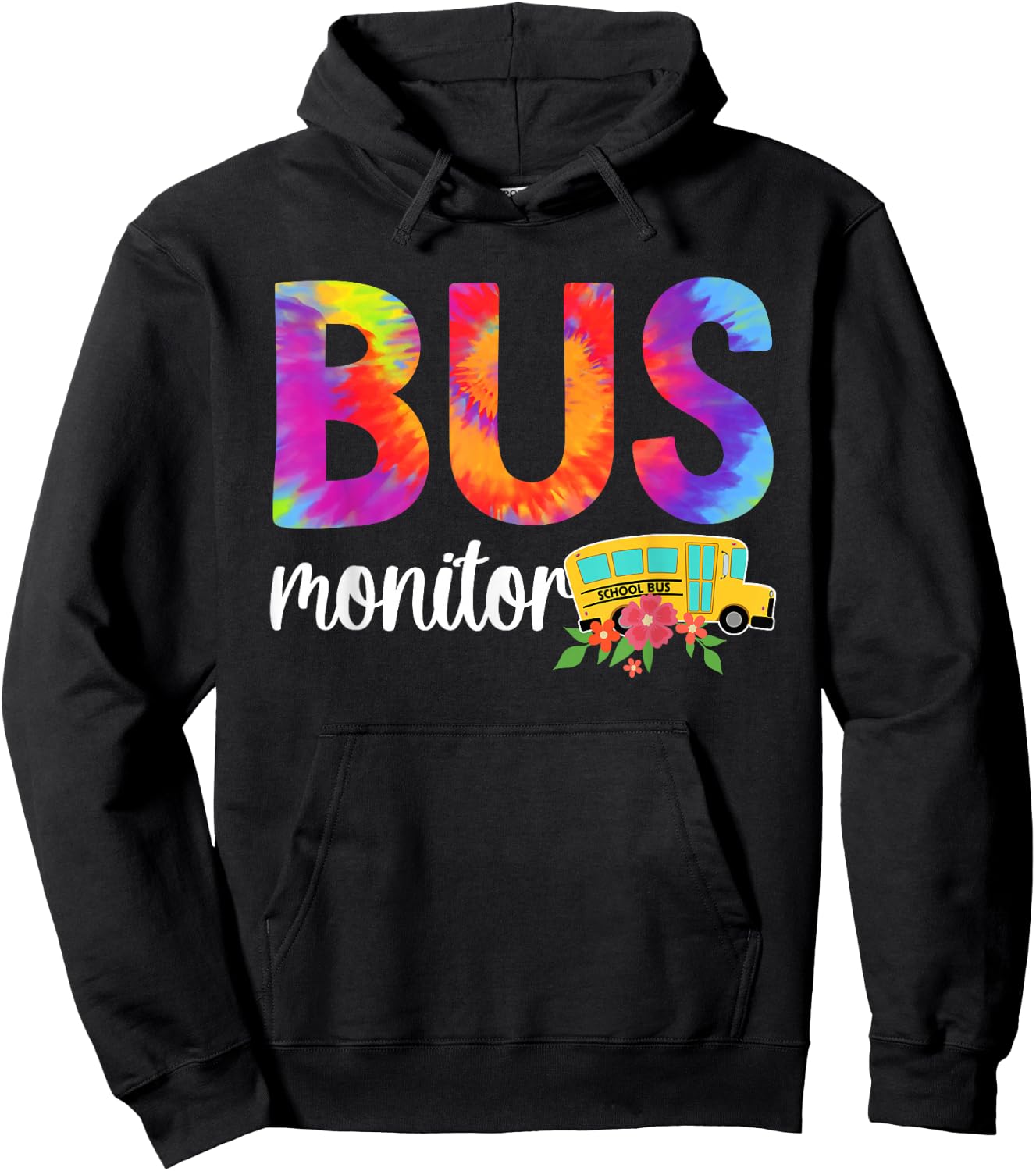 Bus Monitor Appreciation School Bus Monitor Hoodie - Hoodie | Black