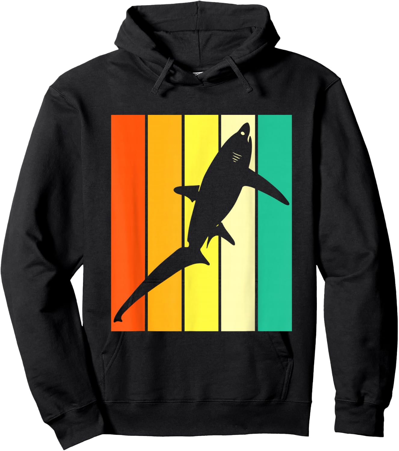 Vintage Thresher Shark Hoodie - Hoodie | Black