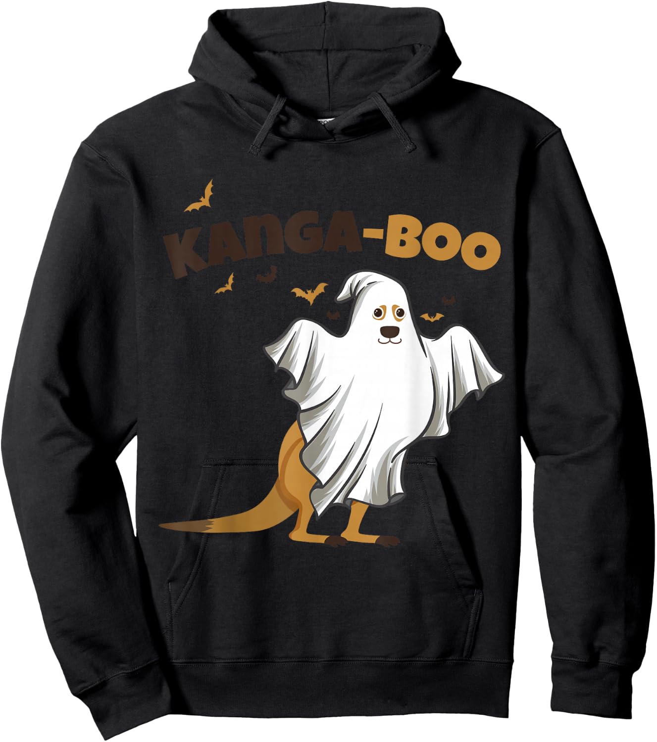 Kangaroo Lover Kanga boo animal Halloween kids Funny Ghost Hoodie - Hoodie | Black