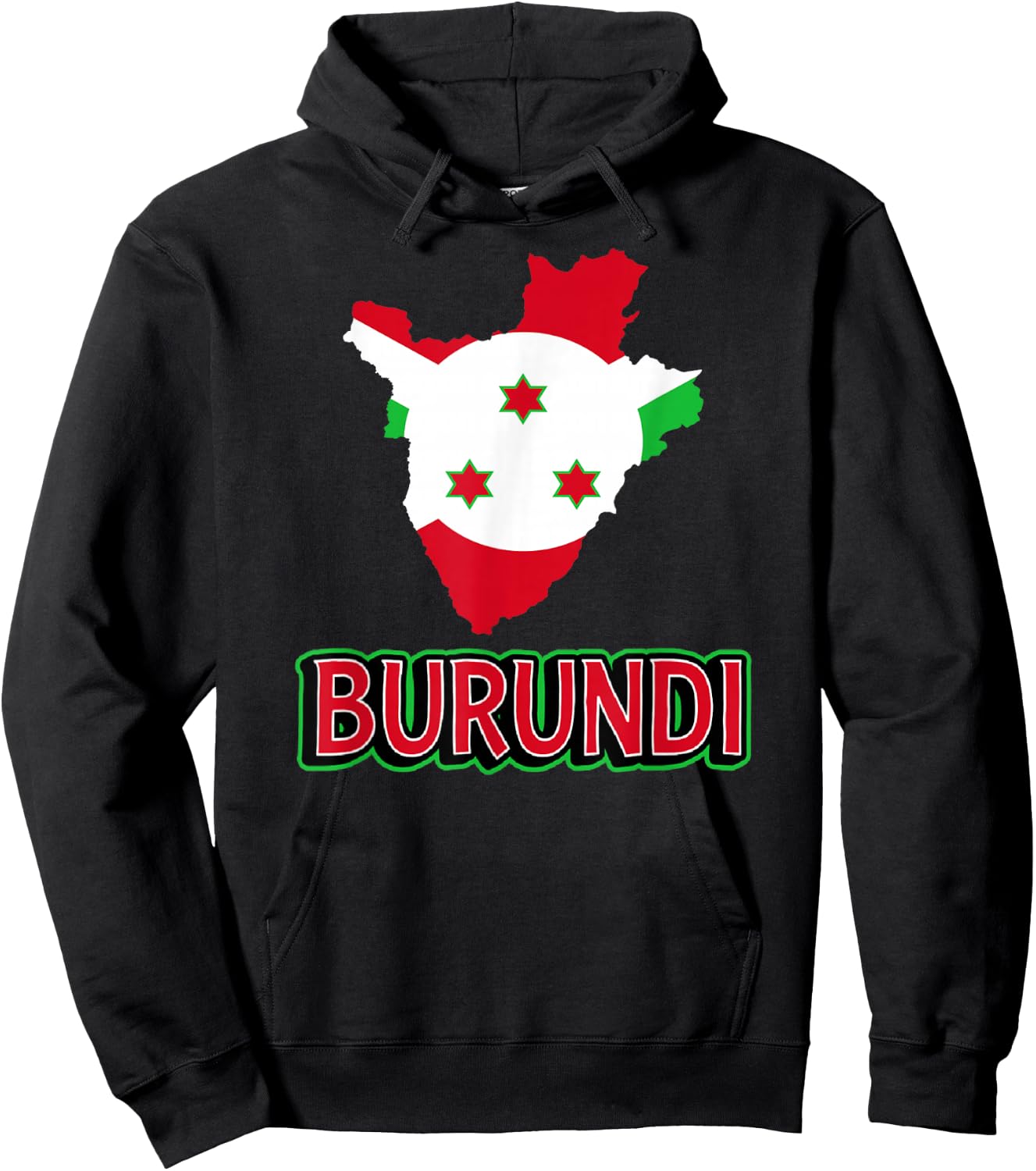 Burundian Flag Of Burundi African Travel Hoodie - Hoodie | Black