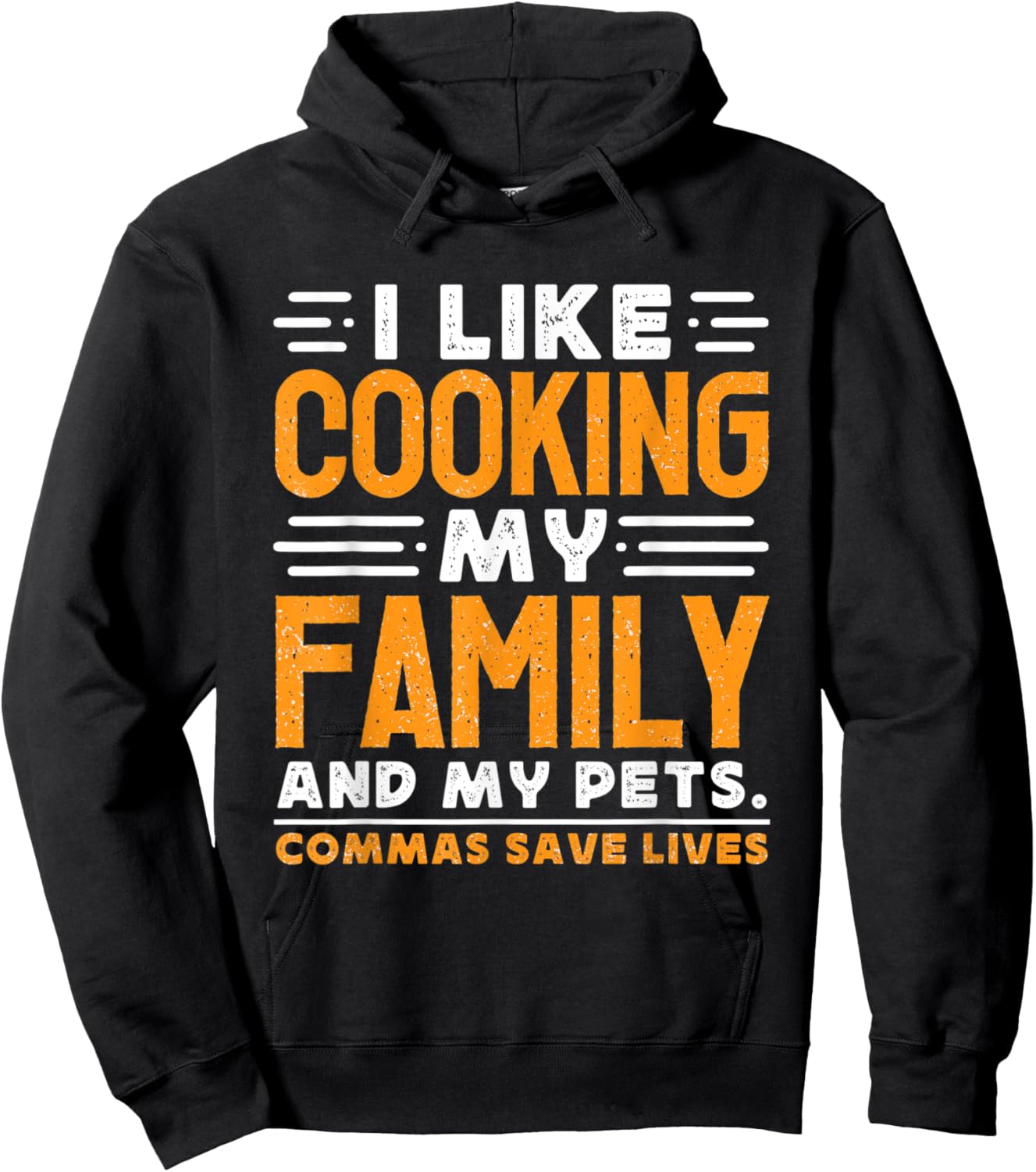 Grammar Police Grammar Teacher - Commas Save Lives Men Women Hoodie - Hoodie | Black