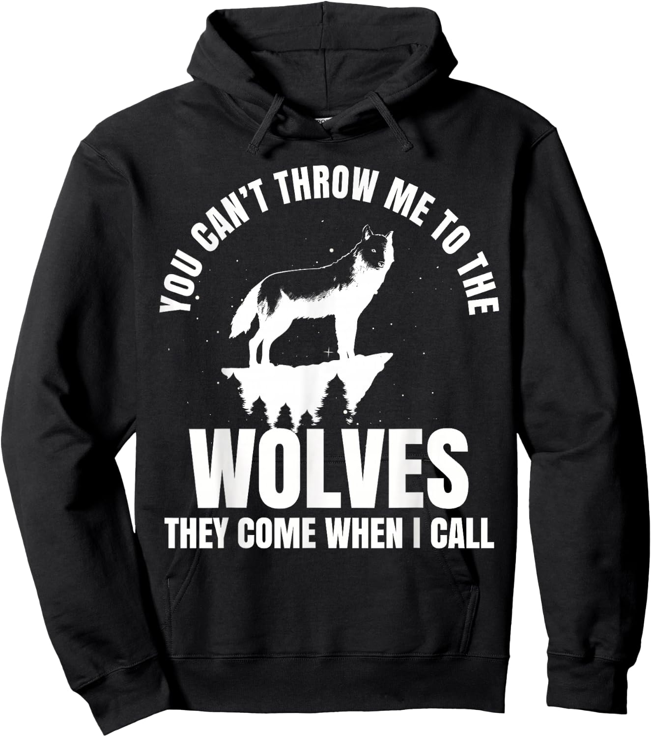 Wolf Leader Wolves Werewolf Full Moon Leader Fairy Tale Hoodie - Hoodie | Black