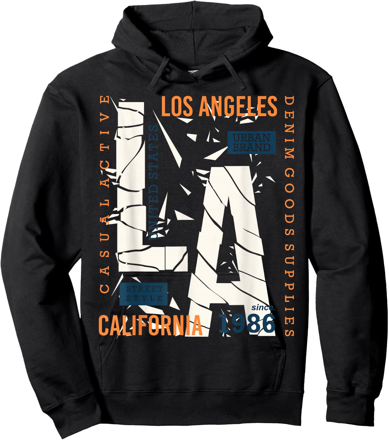 Los Angeles LA California Hoodie - Hoodie | Black