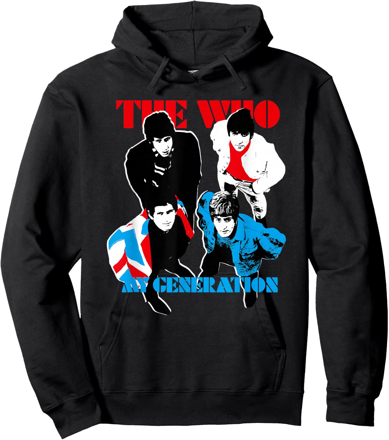 The Who Official My Generation - Black, -Adult, Short Sleeve, Classic Fit, Small Hoodie - Hoodie | Black