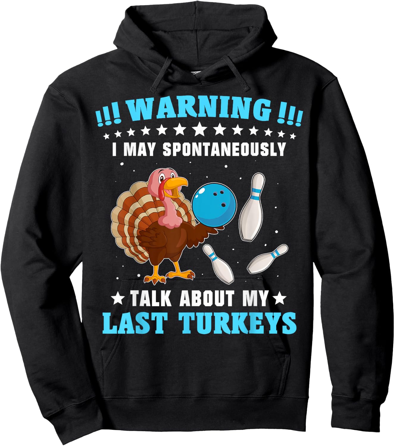 Bowling Player Men Strike Spare Bowler Hoodie - Hoodie | Black