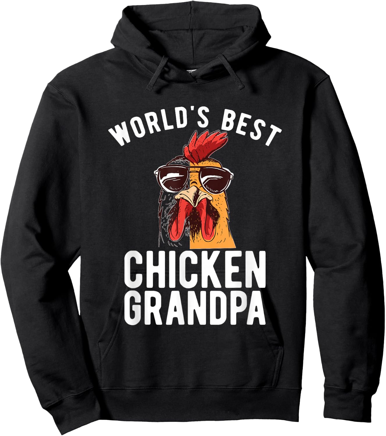 Worlds best Chicken Grandpa Hen Chicken Lover Hoodie - Hoodie | Black