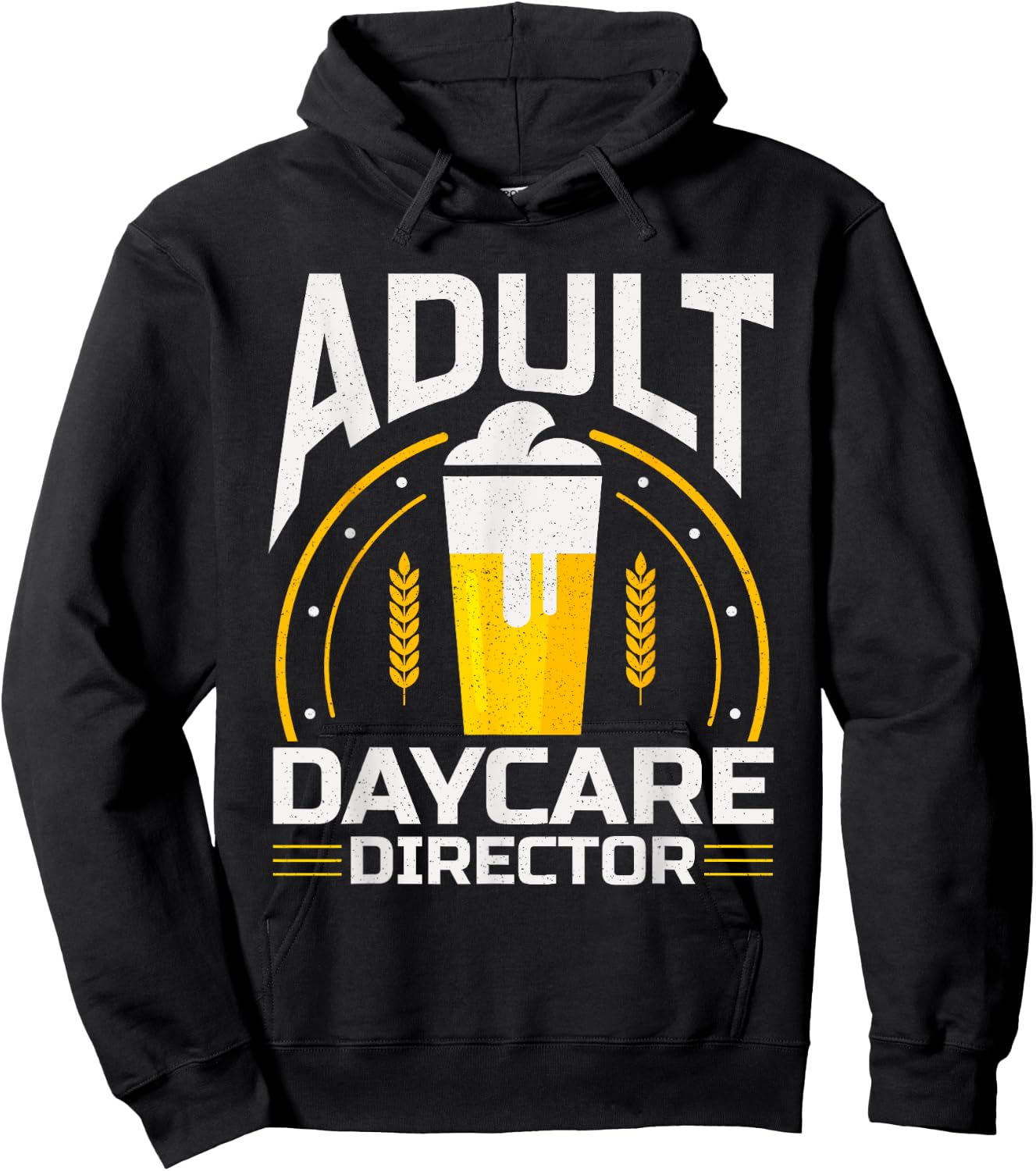 Adult Daycare Director Bartender Bar Fun Alcohol Hoodie - Hoodie | Black