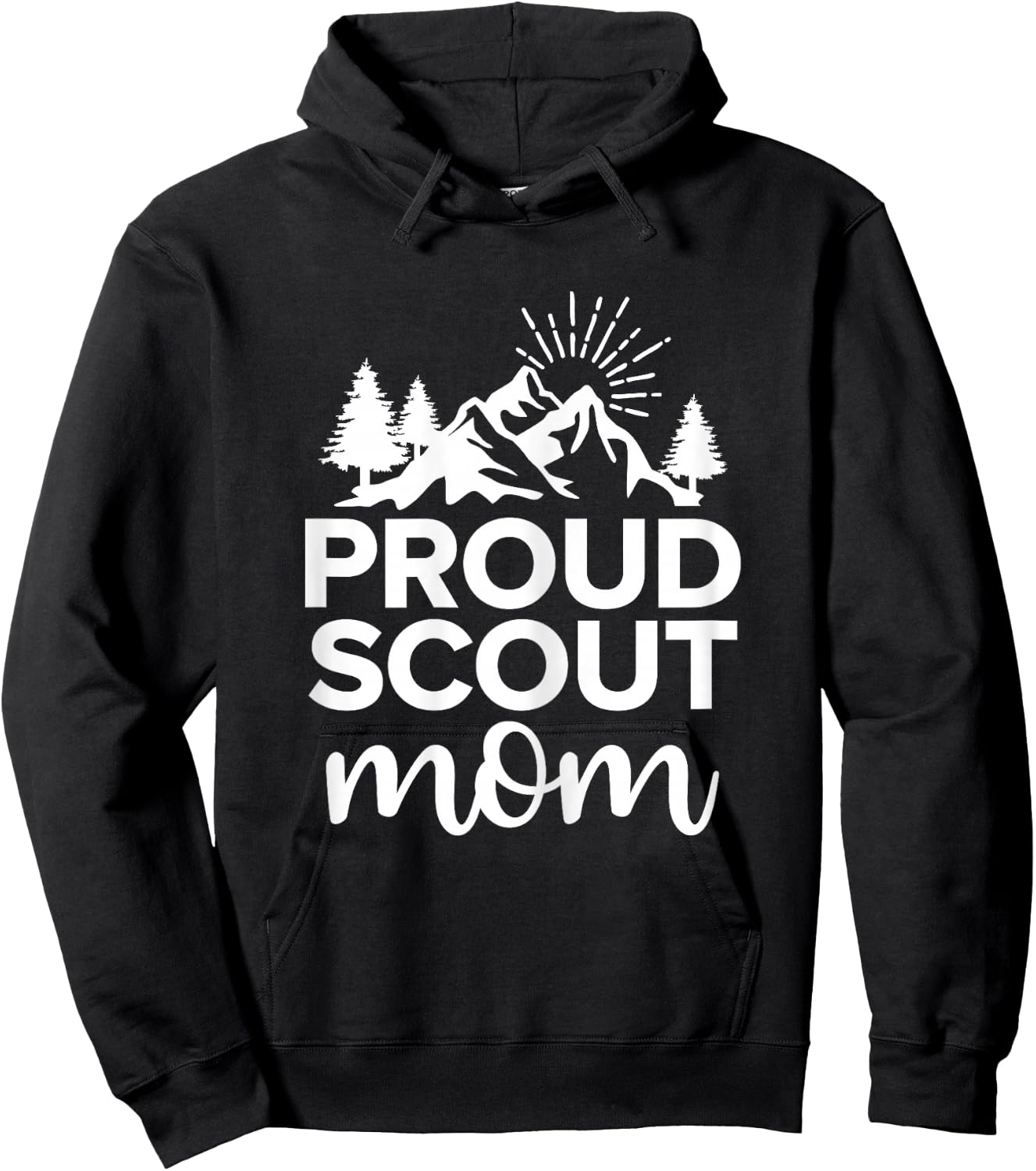 Camping Mother Proud Scout Mom Hoodie - Hoodie | Black