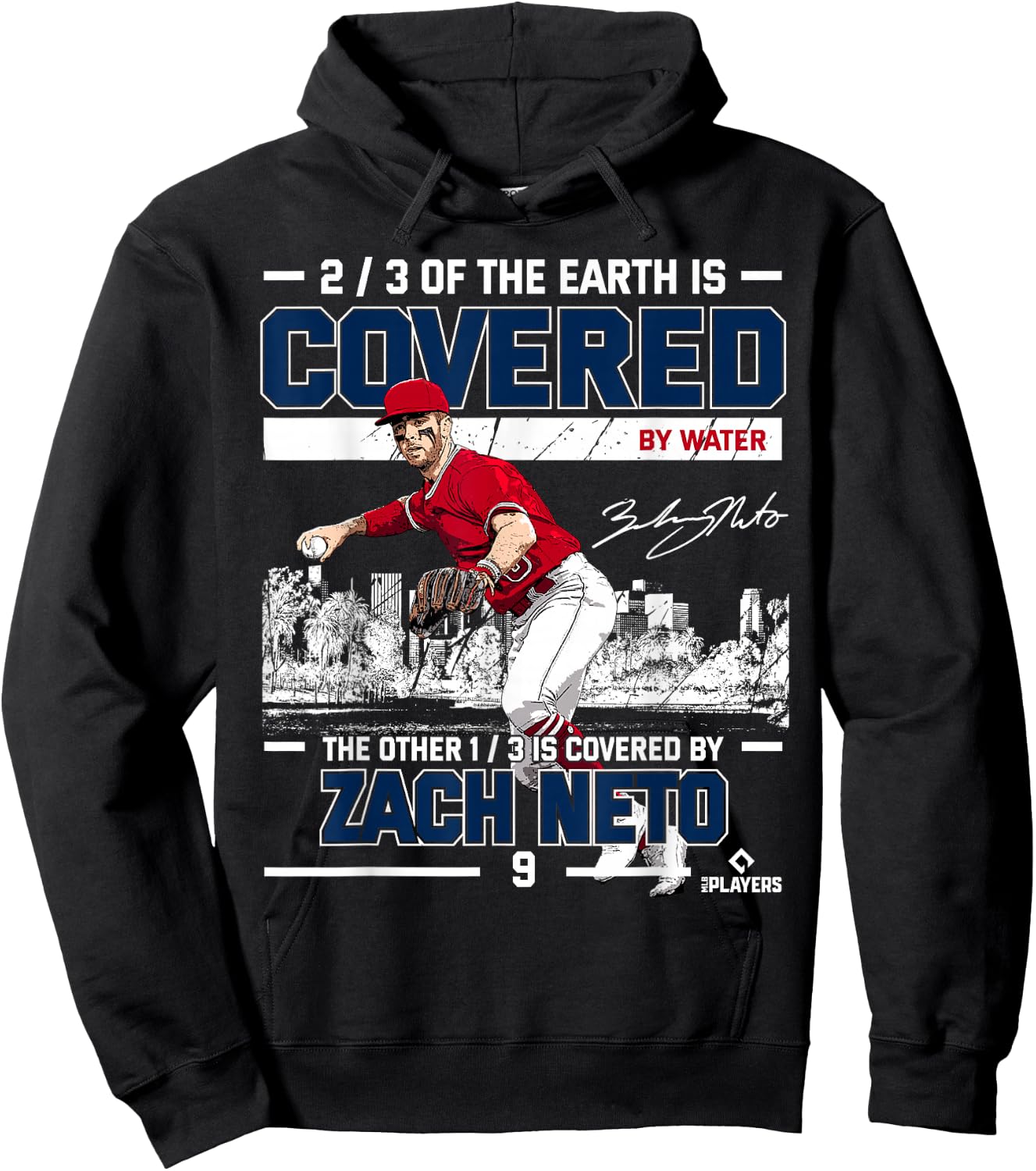 Covered Zach Neto Los Angeles MLBPA Hoodie - Hoodie | Black