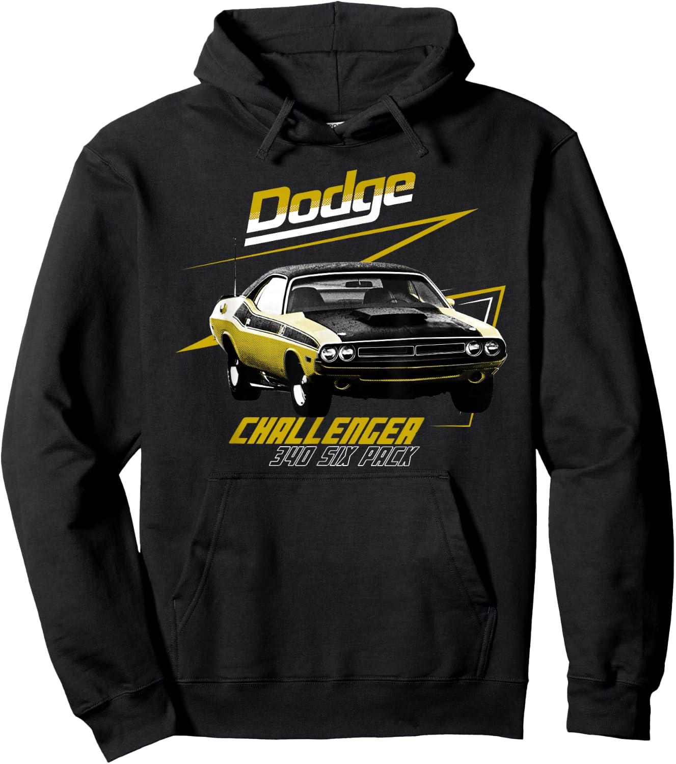 Dodge Challenger 340 Six Pack Hoodie - Hoodie | Black