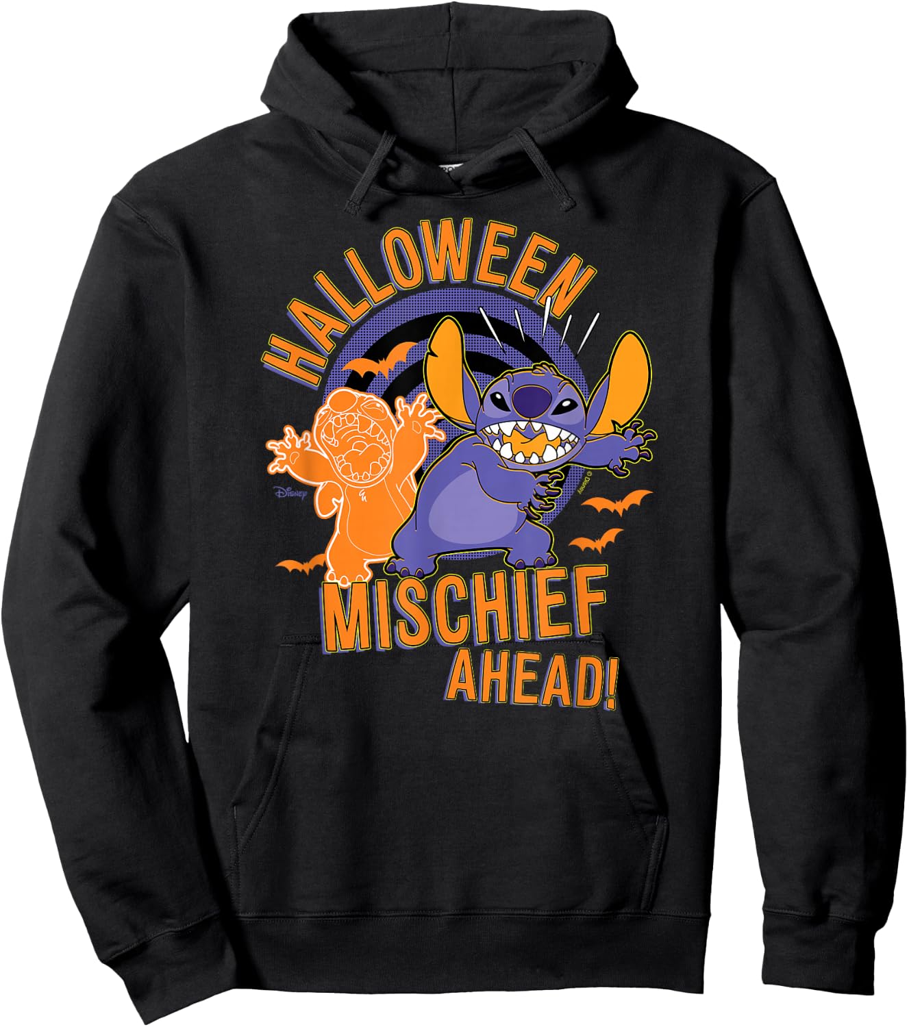 Lilo & Stitch - Halloween Mischief Ahead Hoodie - Hoodie | Black