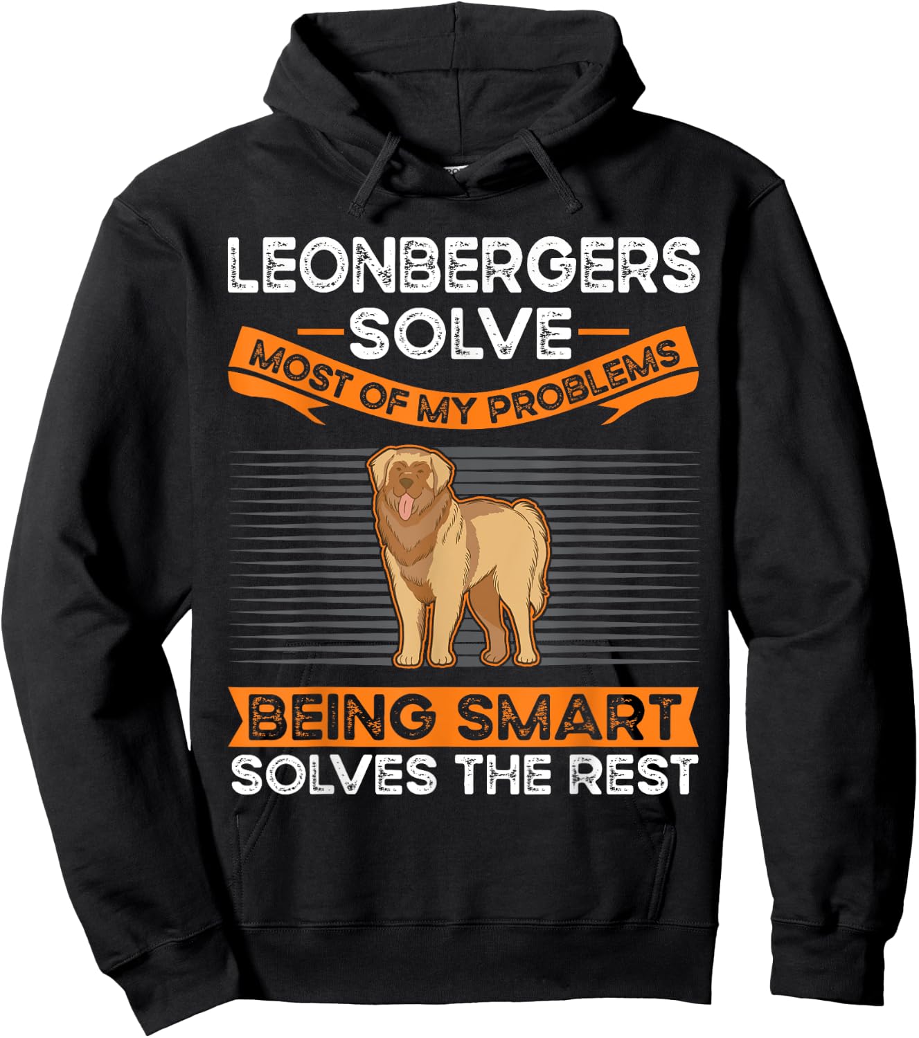 Leonbergers solve most of my problems Leonberger Hoodie - Hoodie | Black