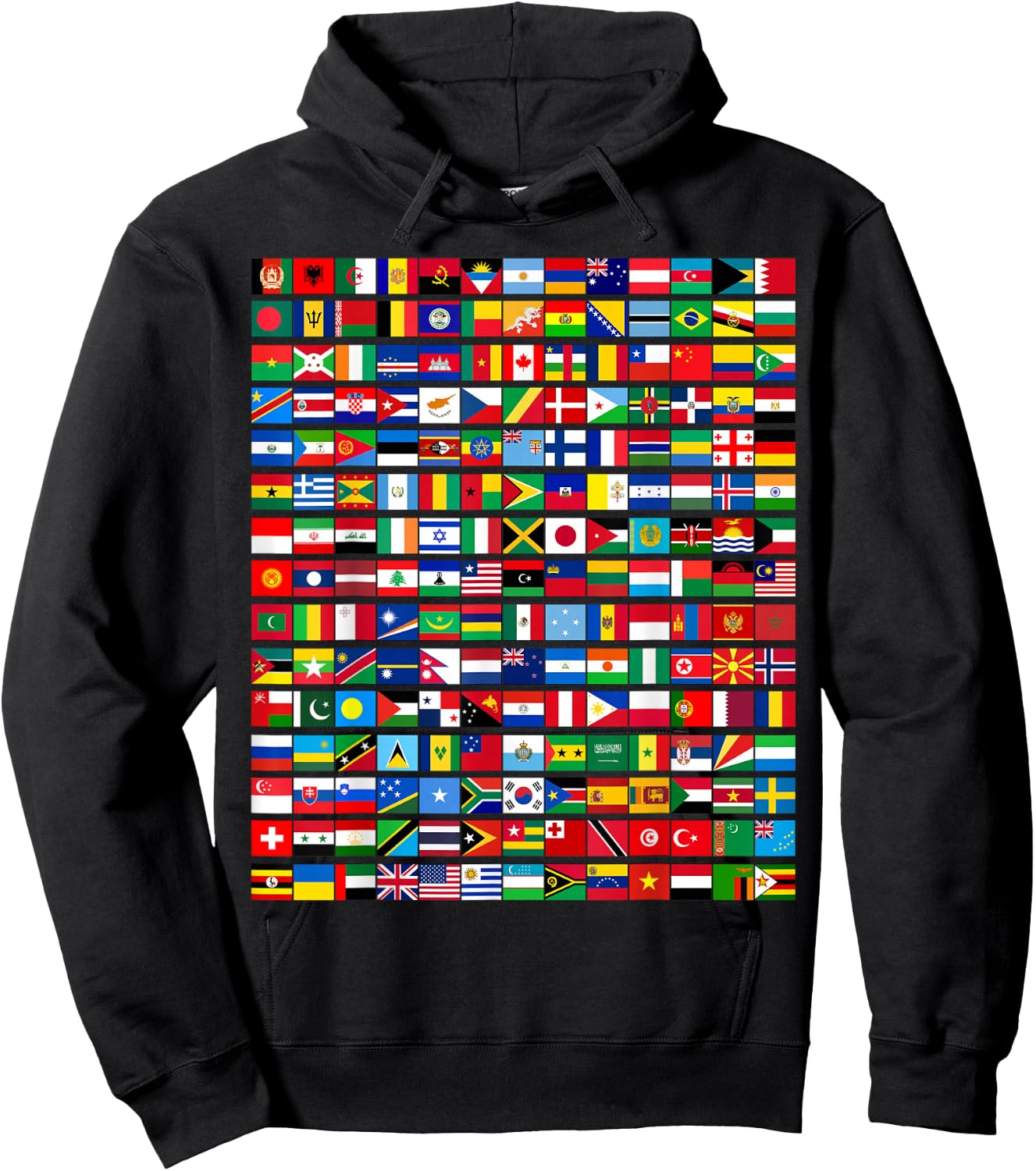 195 Flags Of All Countries in The World International Event Hoodie - Hoodie | Black