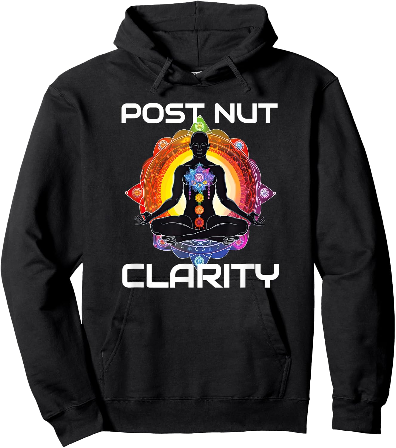 Funny Post Nut Clarity Meme Sarcastic Adult Humor Hoodie - Hoodie | Black