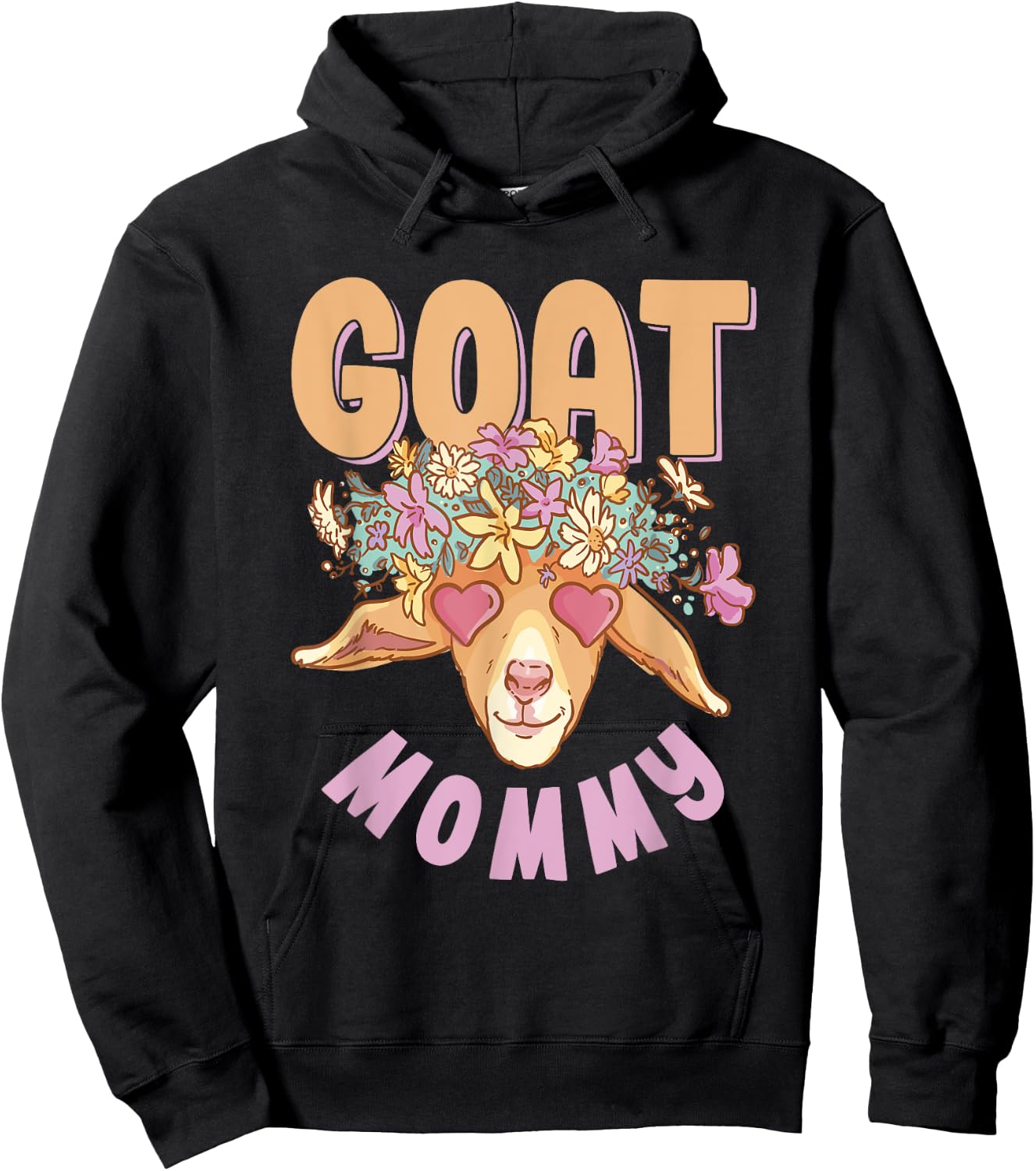 Goat Mommy Owner Lover Pet Animal Mom Mother Mama Mother's Hoodie - Hoodie | Black