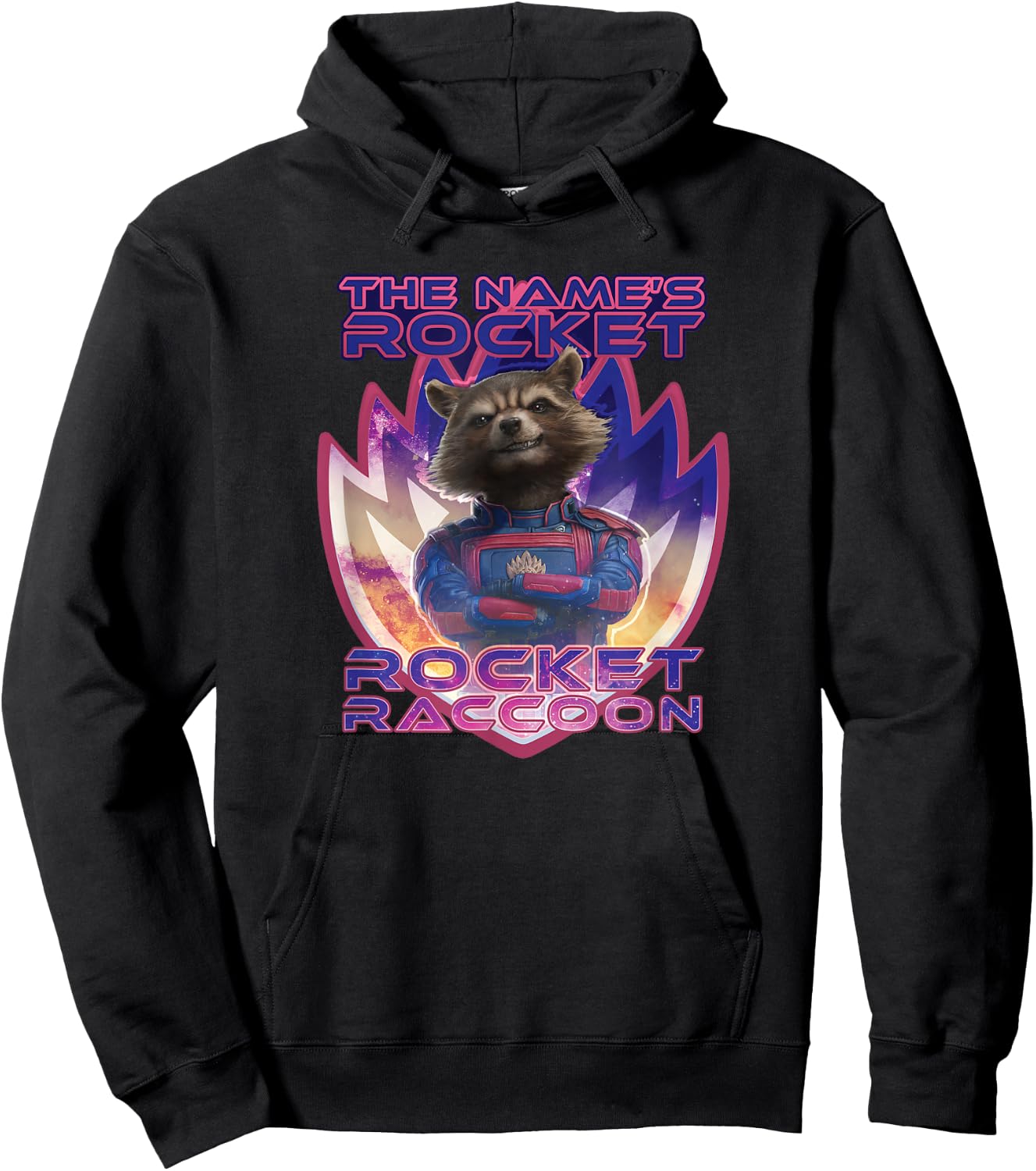 Marvel Guardians of The Galaxy 3 The Name’s Rocket Raccoon Hoodie - Hoodie | Black