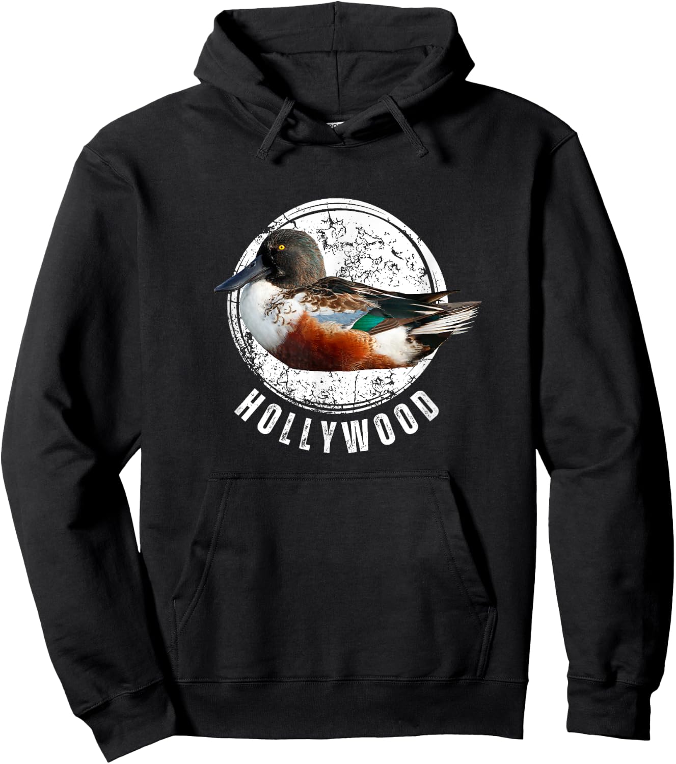 Duck Hunting Shirt Shoveler Hollywood Spoonie Mallard Hoodie - Hoodie | Black