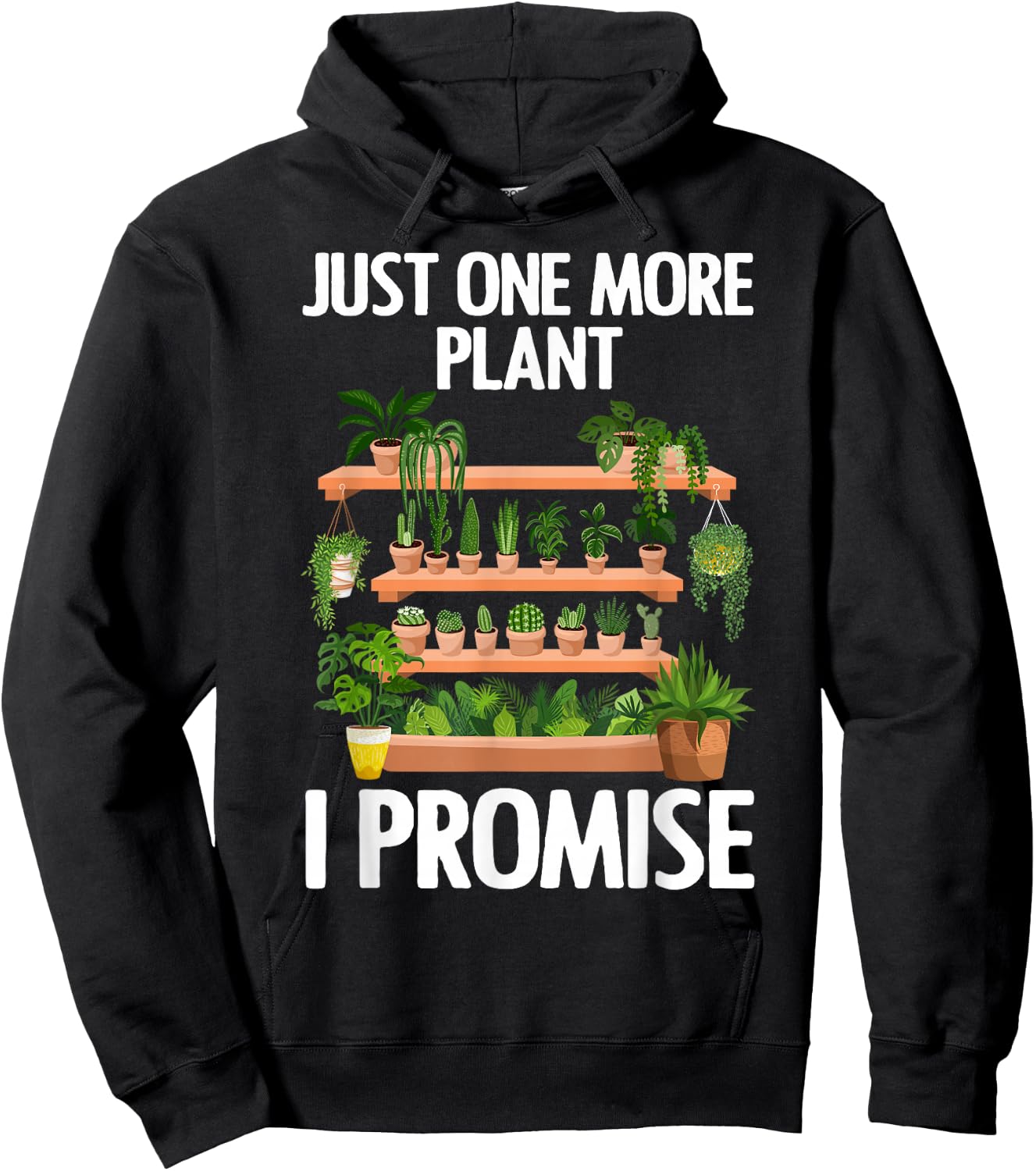 Cute Plant Design Women Garden Gardener Plant Lover Small Hoodie - Hoodie | Black